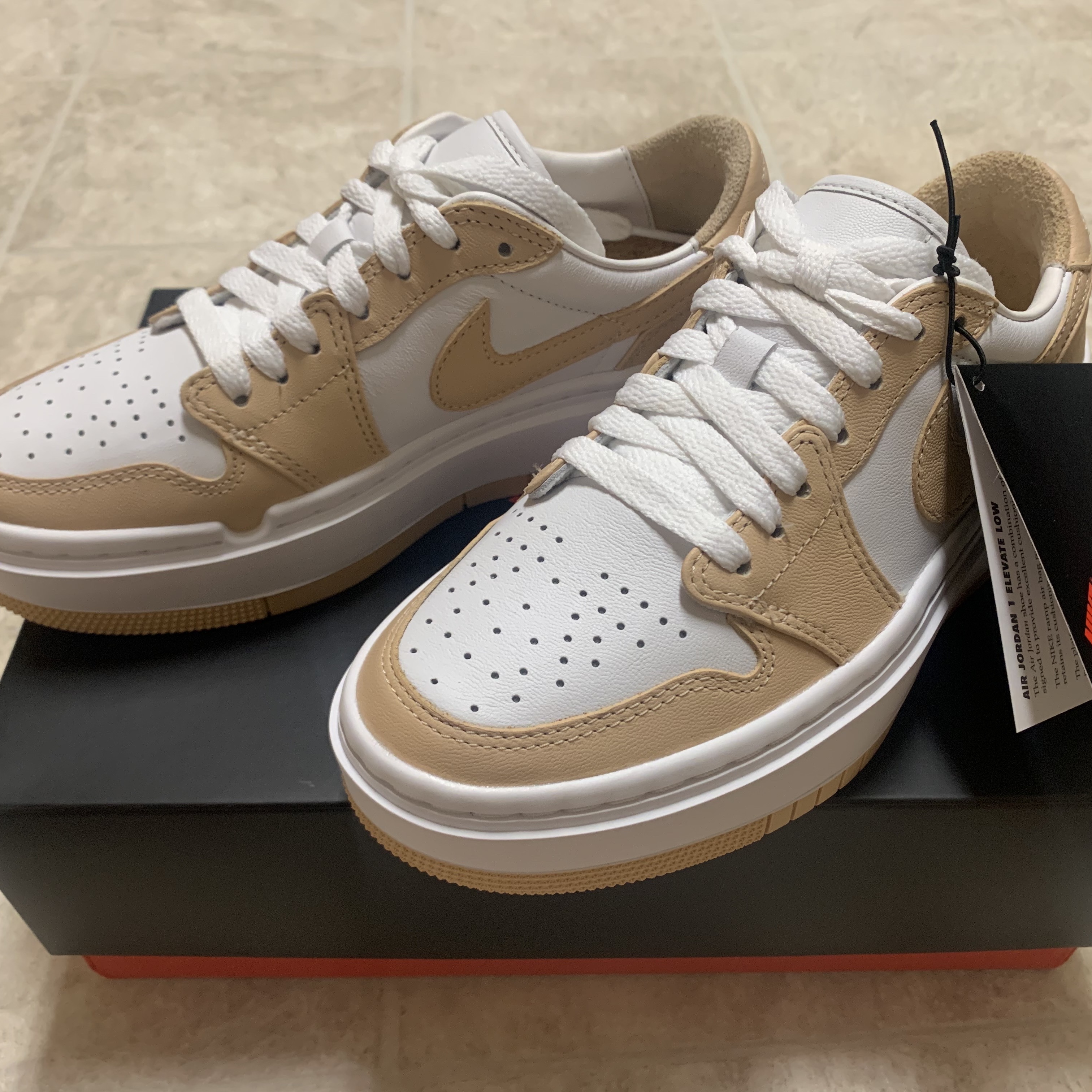 (W) Jordan 1 Elevate Low White Onyx 착용 스타일