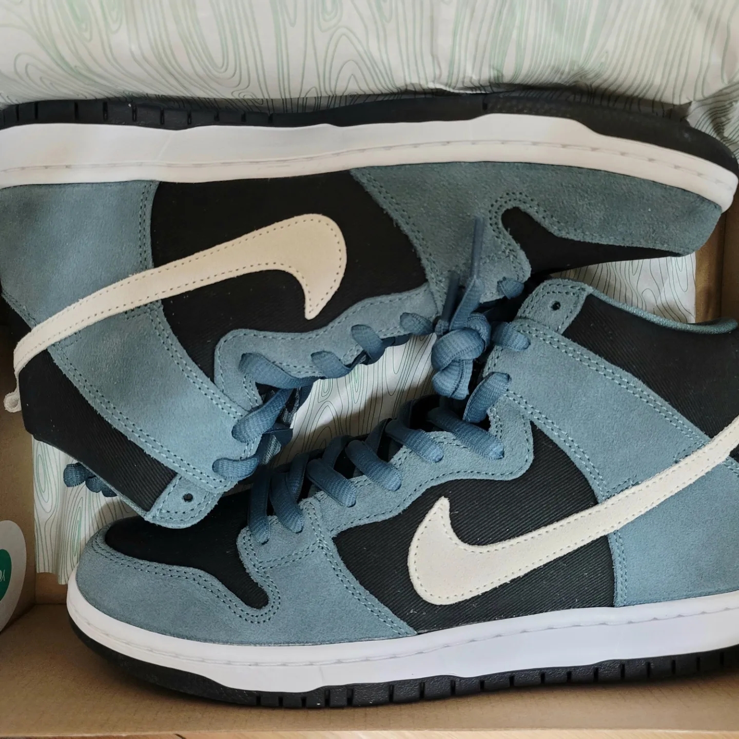 Nike SB Dunk High Pro Mineral Slate Suede 착용 스타일 - 1