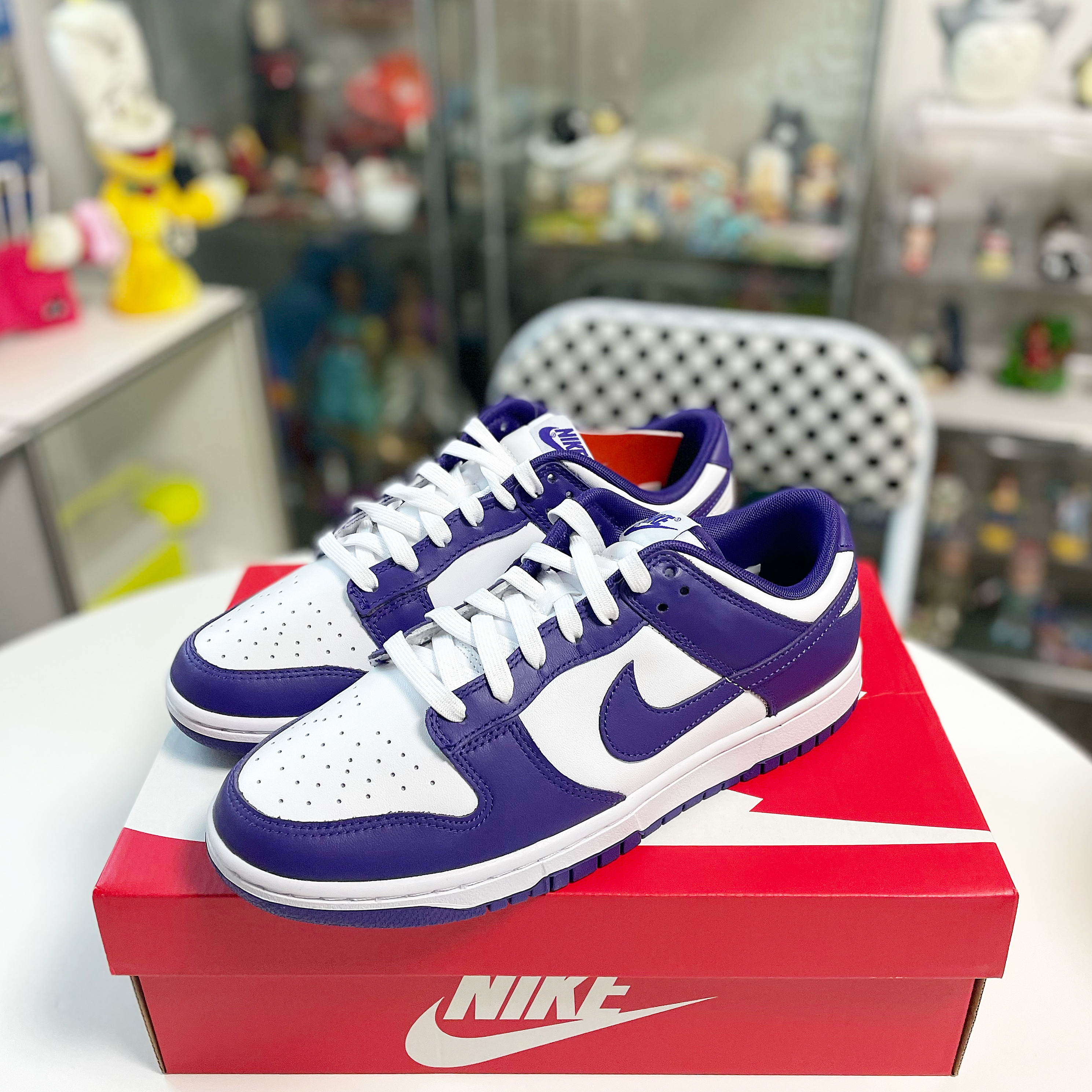 Nike Dunk Low Retro Championship Court Purple 착용 스타일