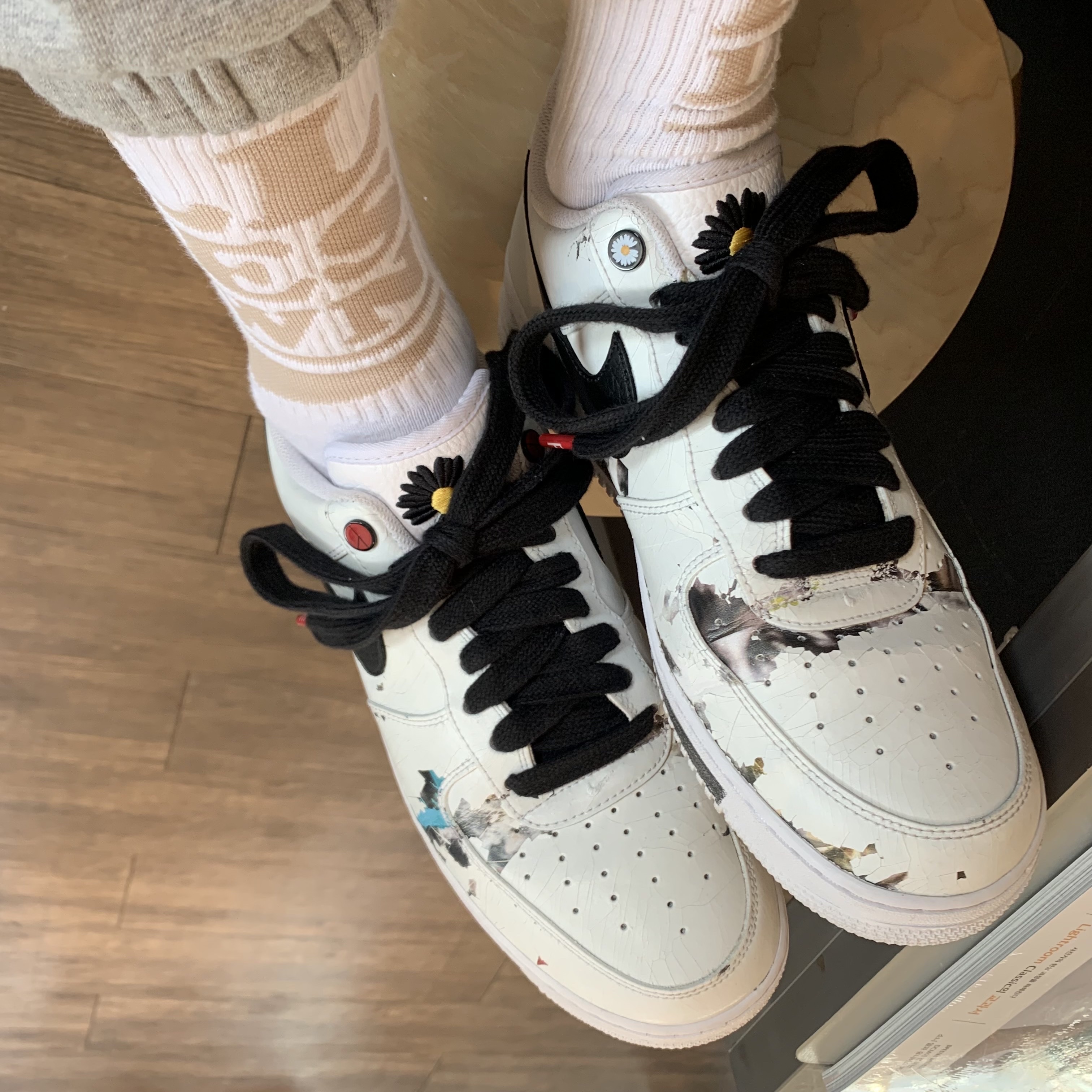 Nike x Peaceminusone Air Force 1 Low Para-Noise 2.0 착용 스타일