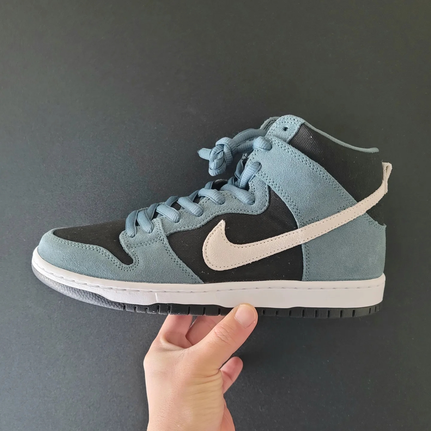Nike SB Dunk High Pro Mineral Slate Suede 착용 스타일 - 2