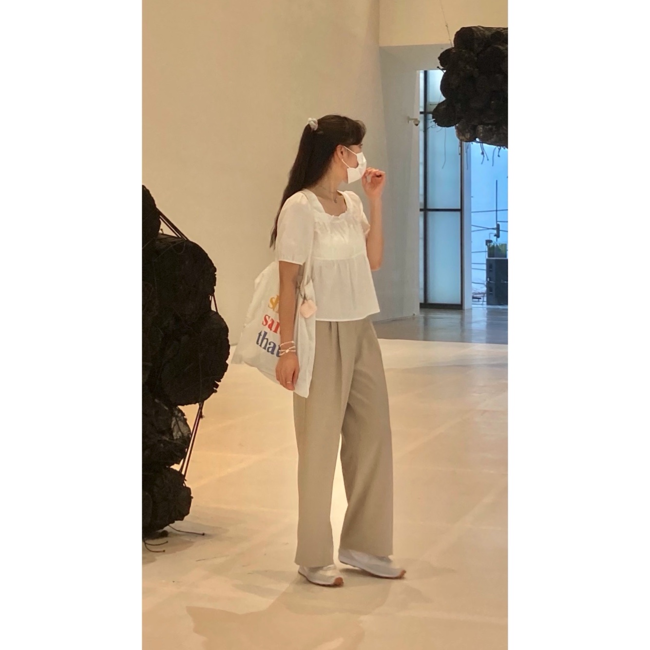 (W) Nike Daybreak Summit White 착용 스타일 - 2