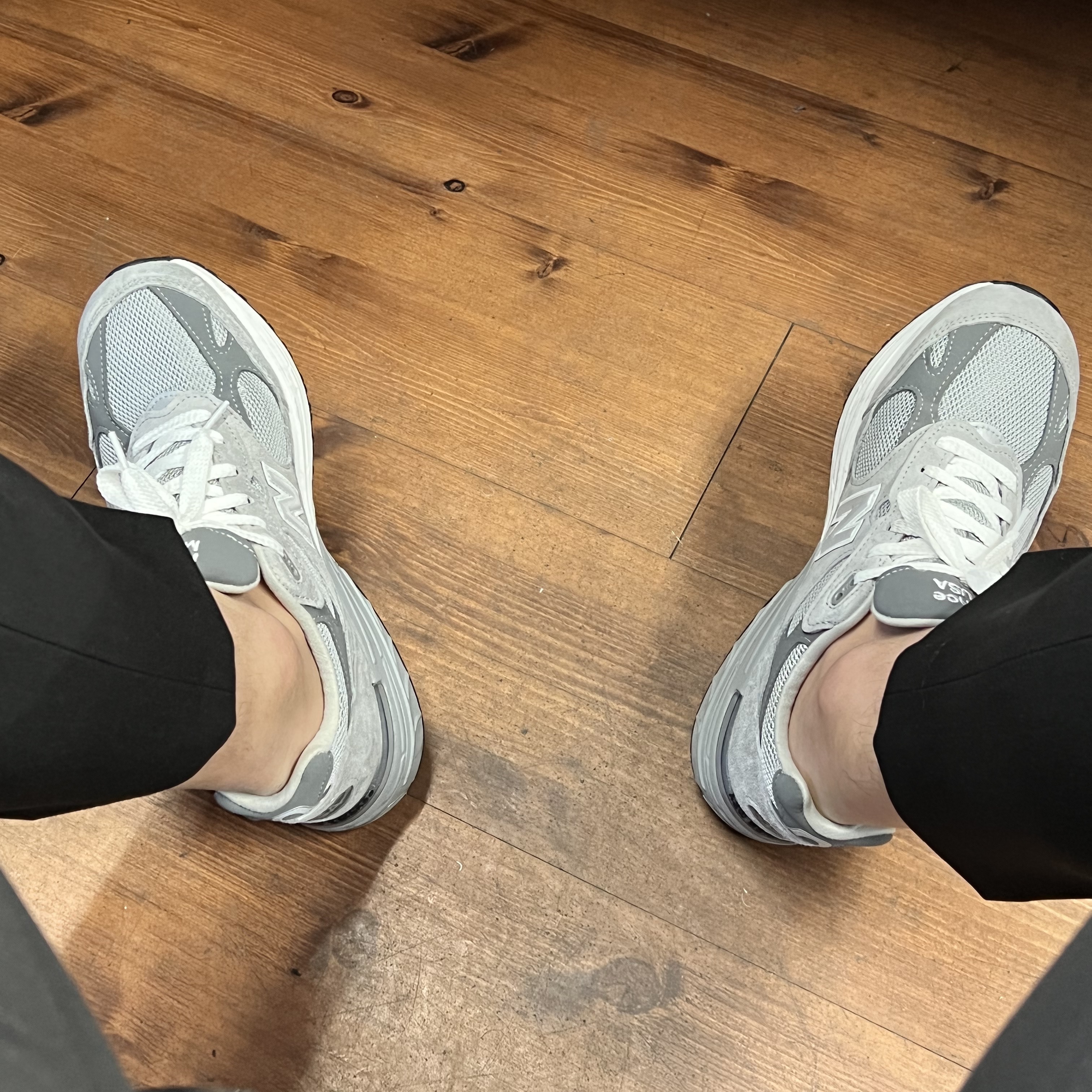 New Balance 993 Made in USA Grey - D Standard 착용 스타일