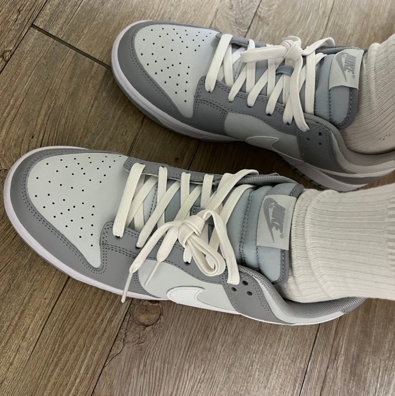 Nike Dunk Low Retro Wolf Grey 착용 스타일 - 1