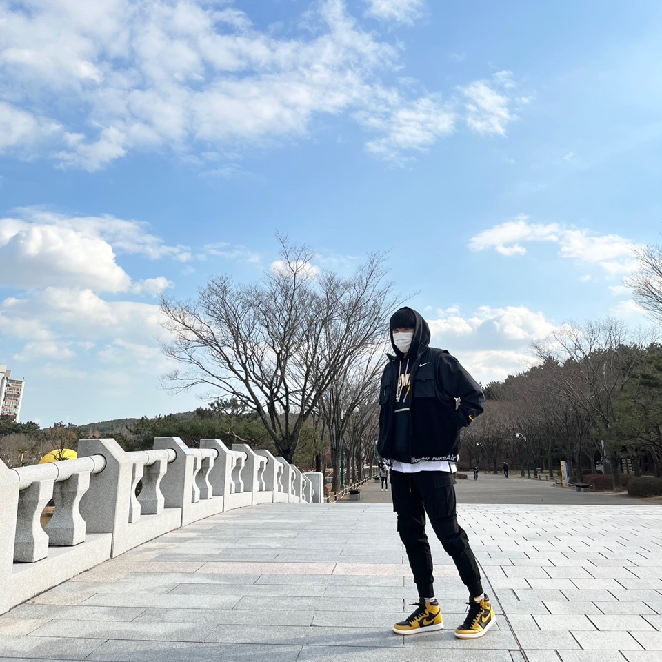 Jordan 1 Retro High OG Pollen 착용 스타일 - 1