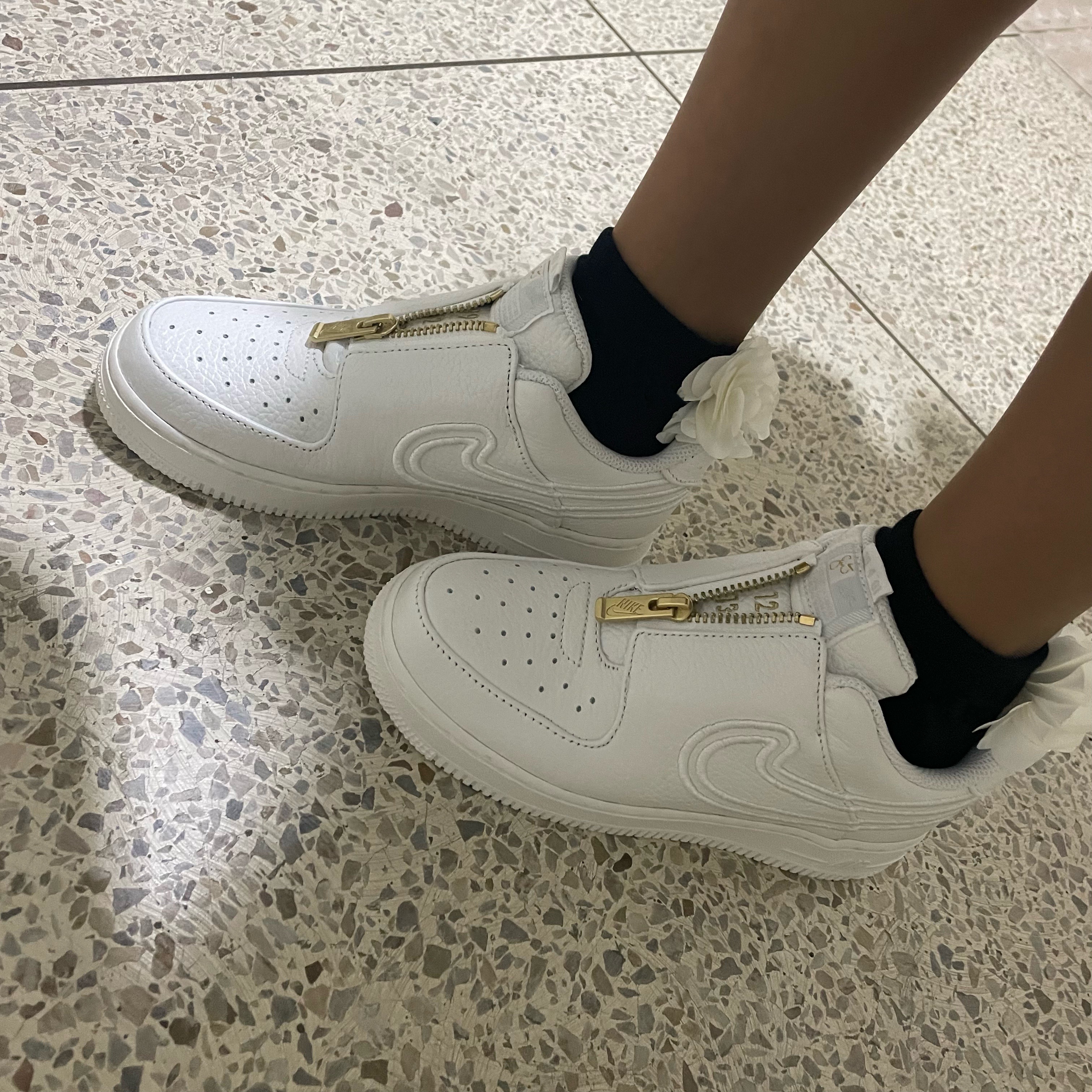(W) Nike x Serena Williams Air Force 1 LXX Summit White 착용 스타일 - 1