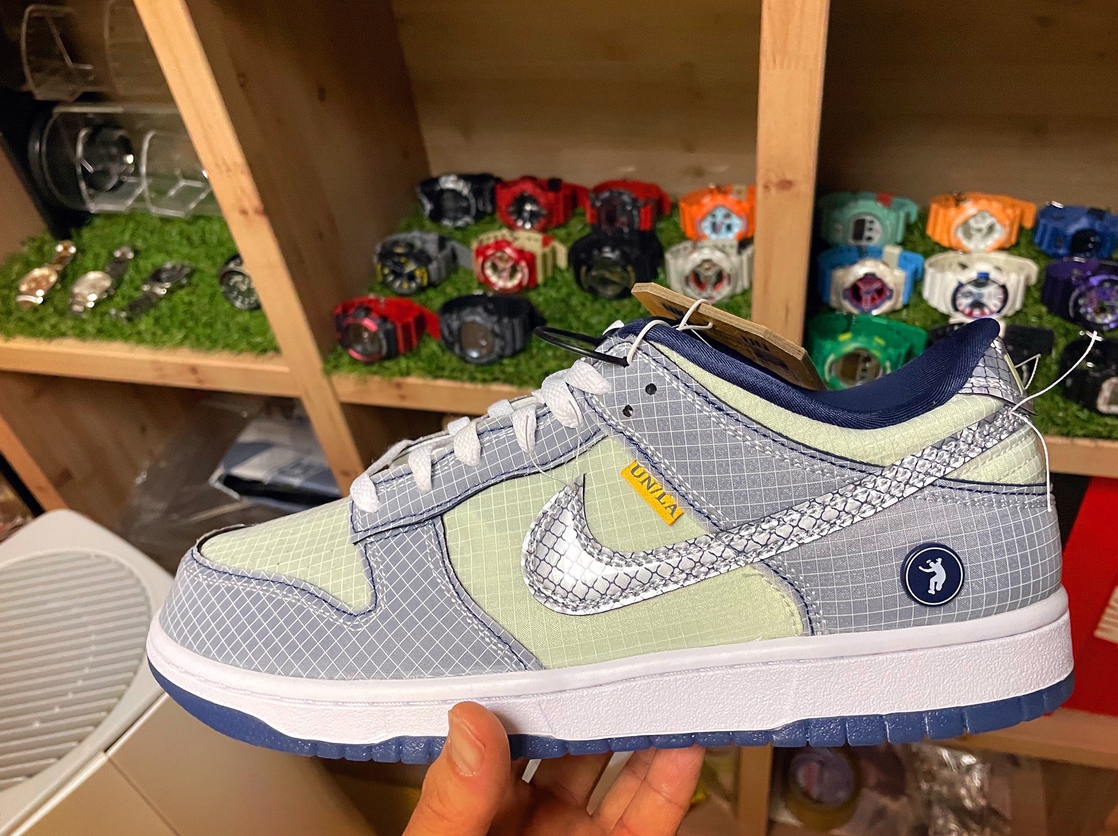 Nike x Union Dunk Low Passport Pack Pistachio 착용 스타일