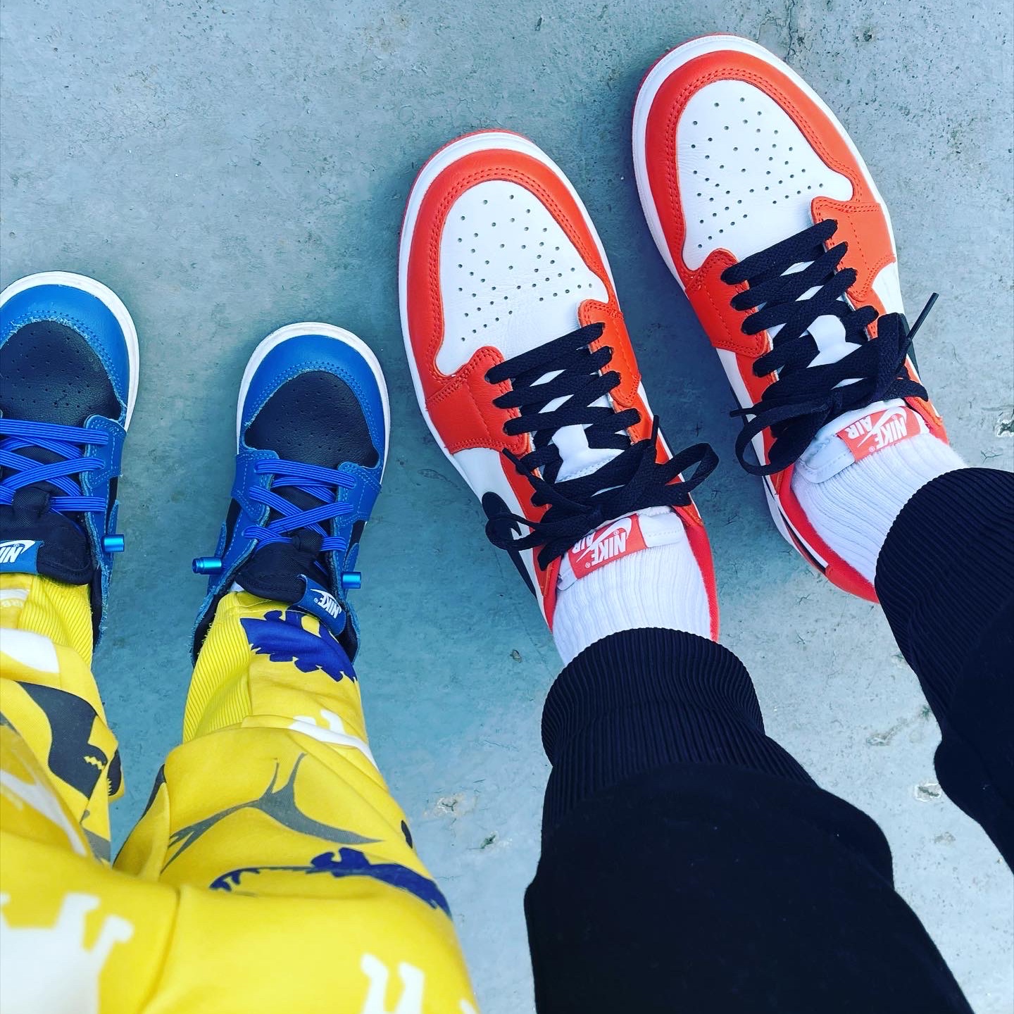 Jordan 1 Low OG Starfish, (TD) Jordan 1 Retro High OG Dark Marina Blue 착용 스타일