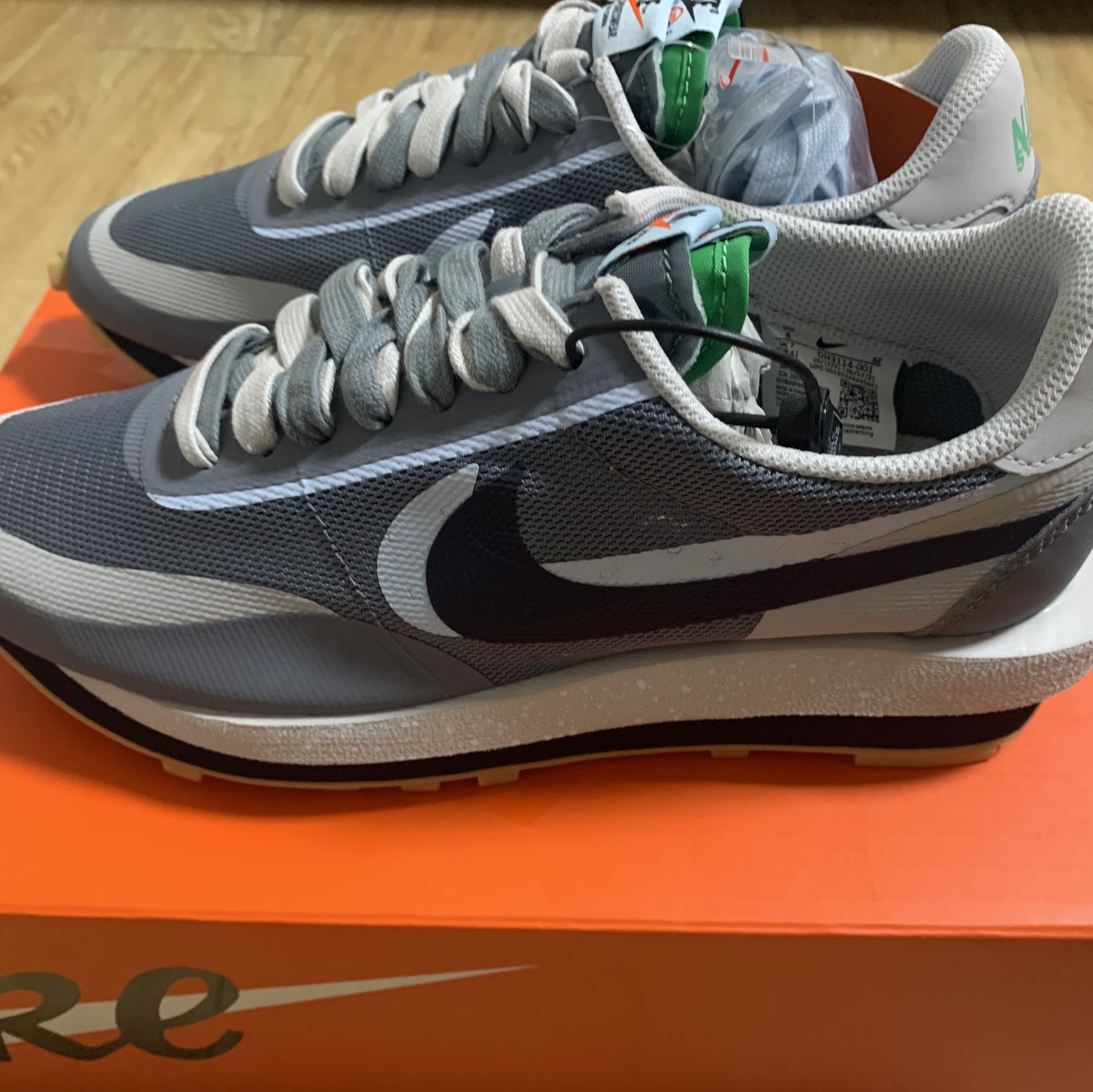 Nike x Sacai x Clot LDWaffle Cool Grey 착용 스타일
