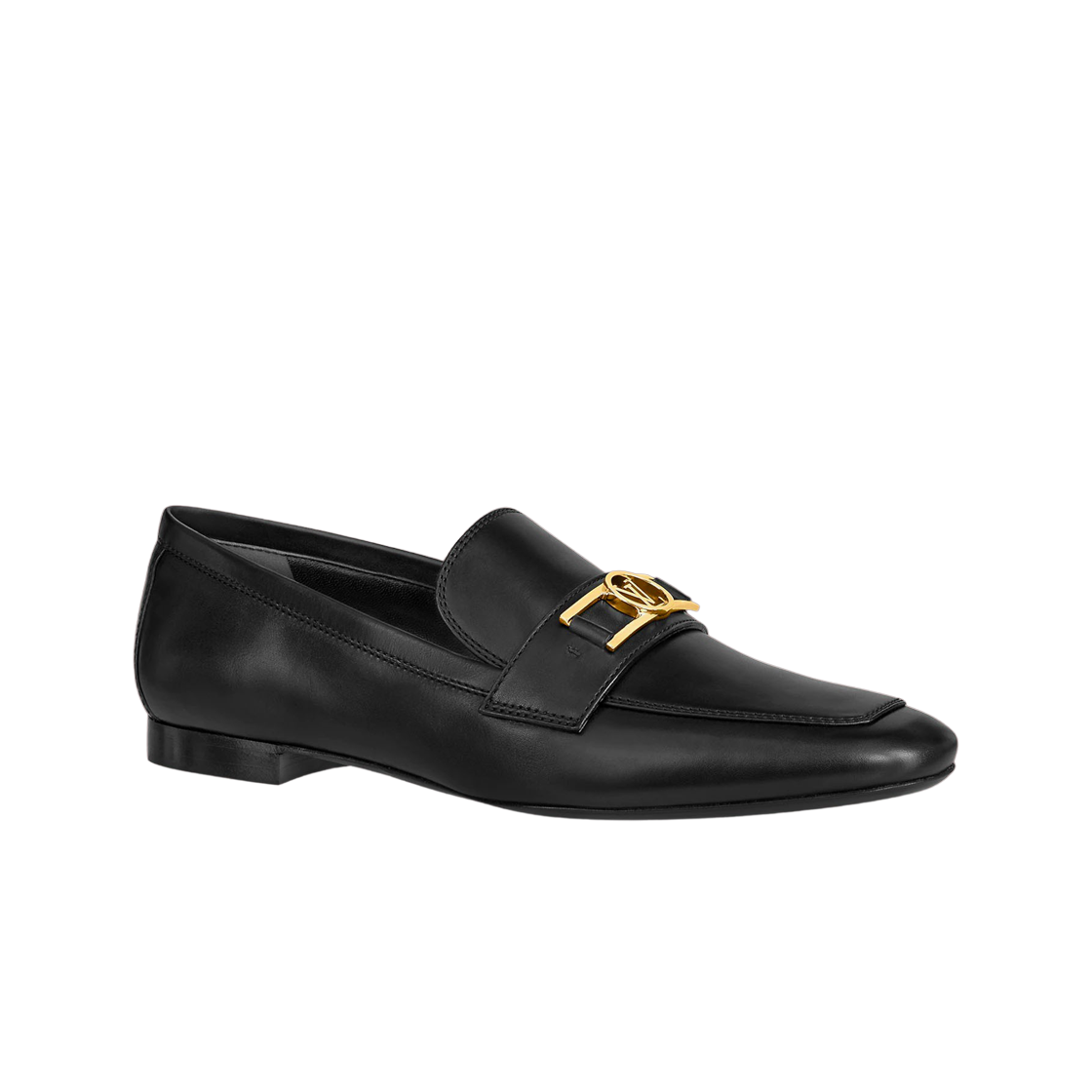 (W) Louis Vuitton Upper Case Flat Loafers Black 상세 이미지 1