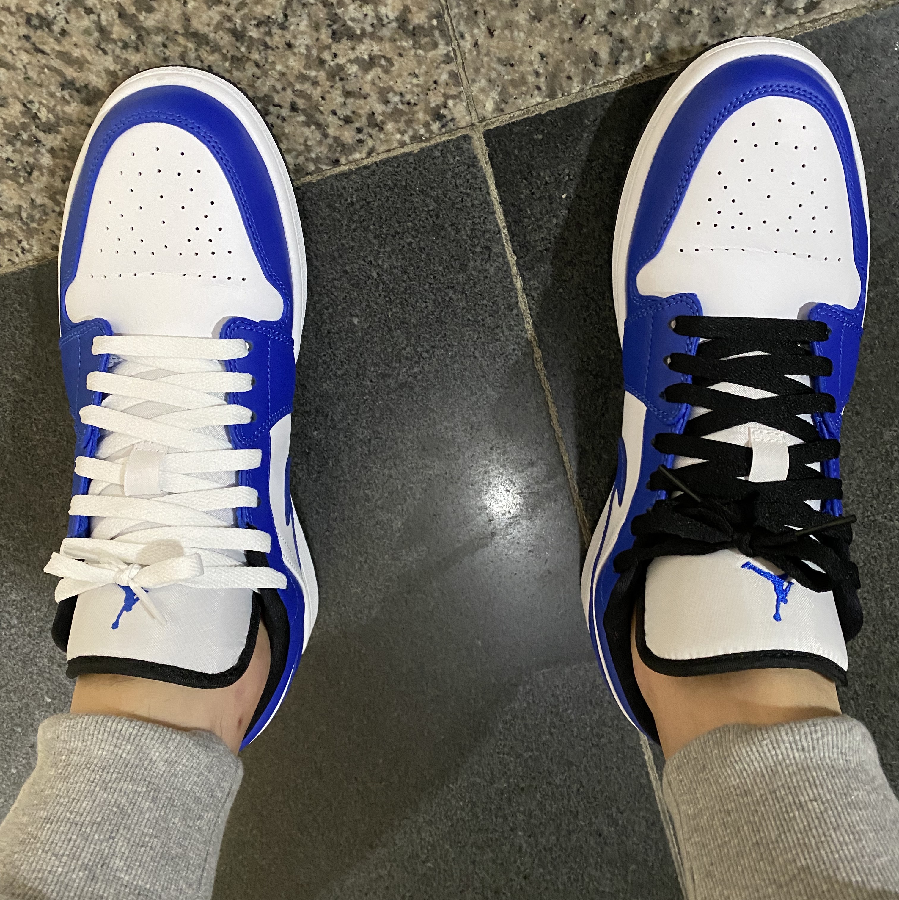 Jordan 1 Low Hyper Royal 착용 스타일