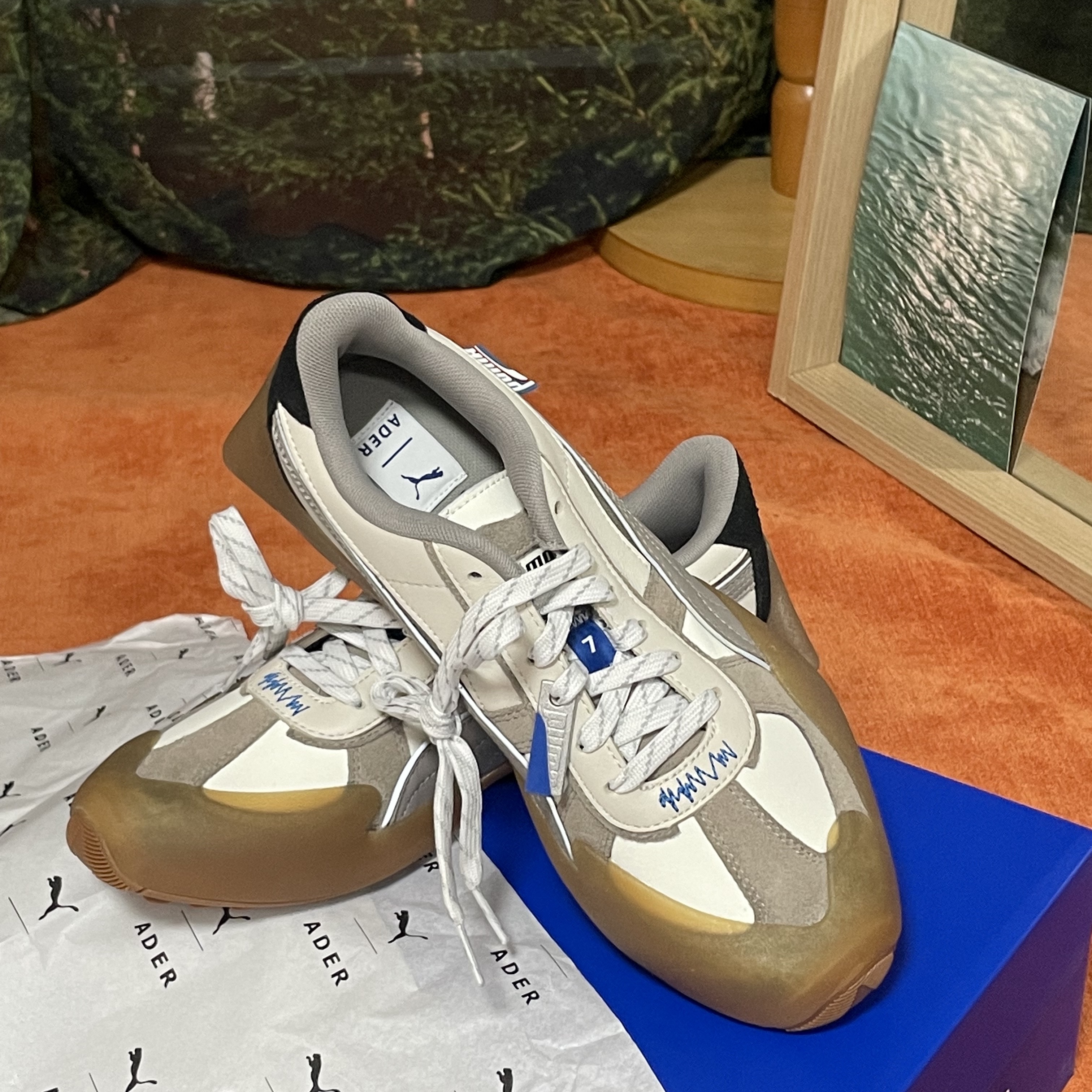 Puma x Ader Error Vaderon White 착용 스타일