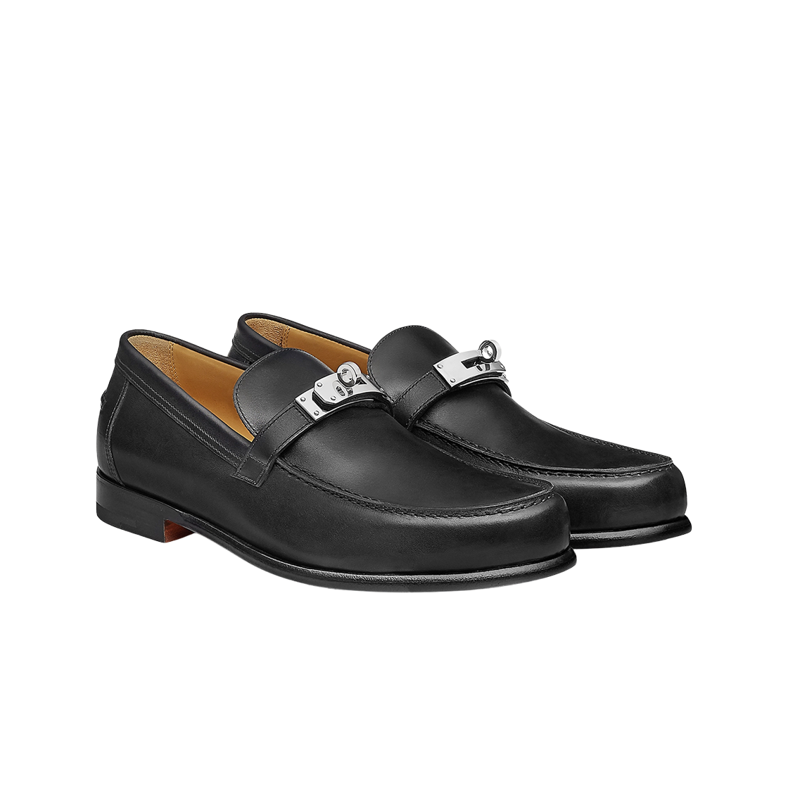 에르메스 데스틴 로퍼 카프스킨 & 팔라듐 하드웨어 누아(Hermes Destin Loafers Calfskin & Palladium Noir) - 2