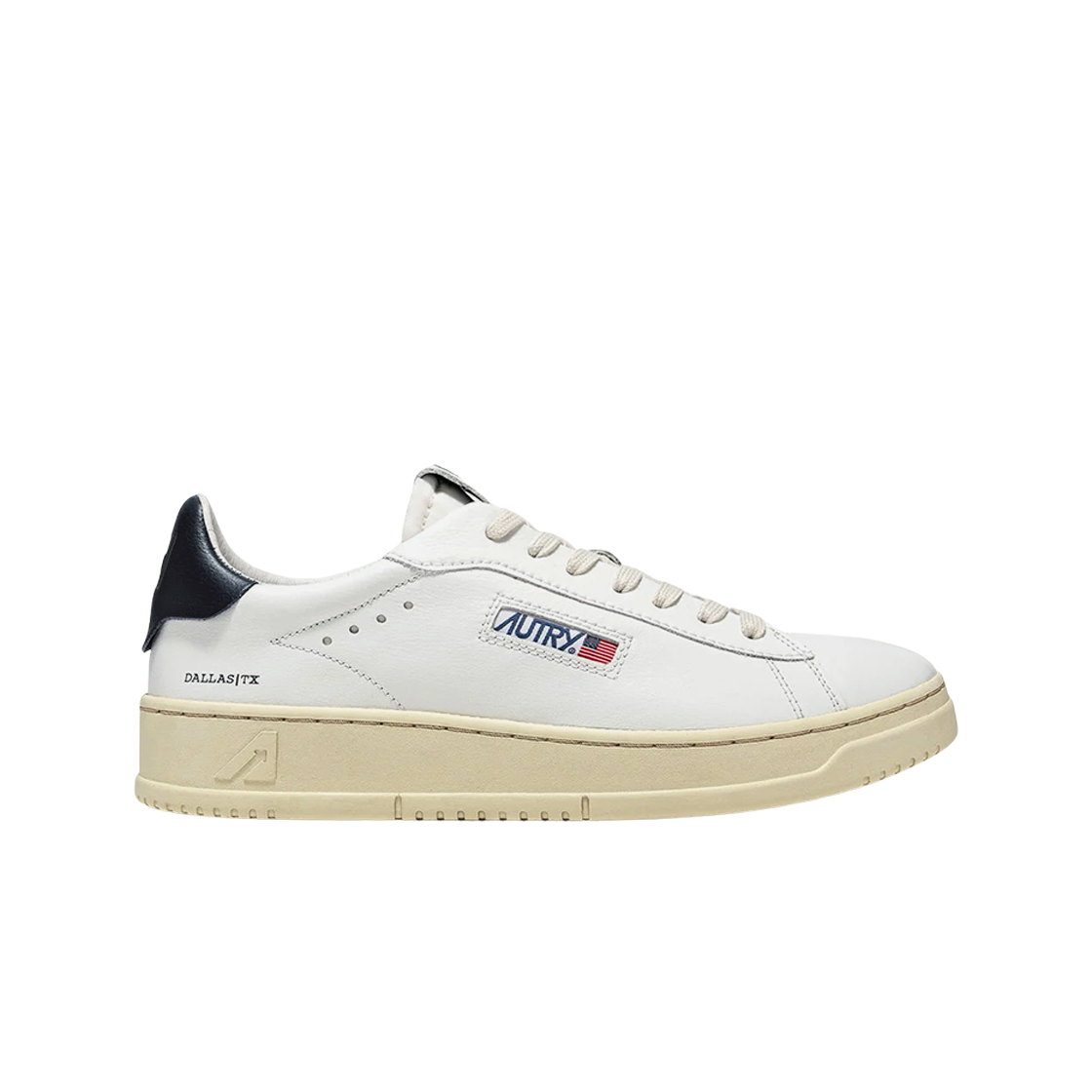 오트리 달라스 로우 레더 스니커즈 화이트 블루(Autry Dallas Low Leather Sneakers White Blue) - 1