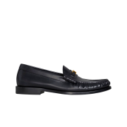 (W) Celine Luco Triomphe Loafers in Polished Calfskin Black