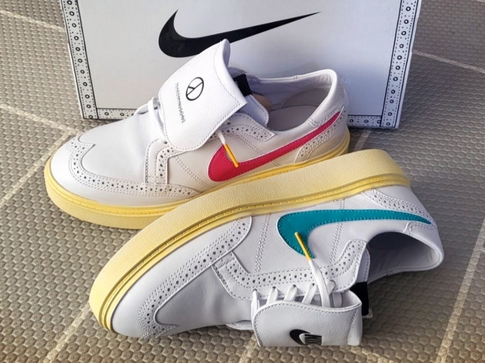 Nike x Peaceminusone Kwondo1 White 착용 스타일 - 3