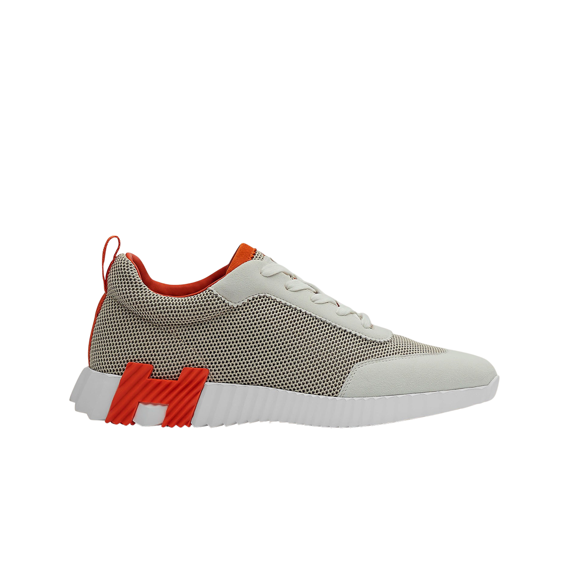 에르메스 바운싱 스니커즈 메쉬 스웨이드 고트스킨 & 멀티꼴로르 베쥬