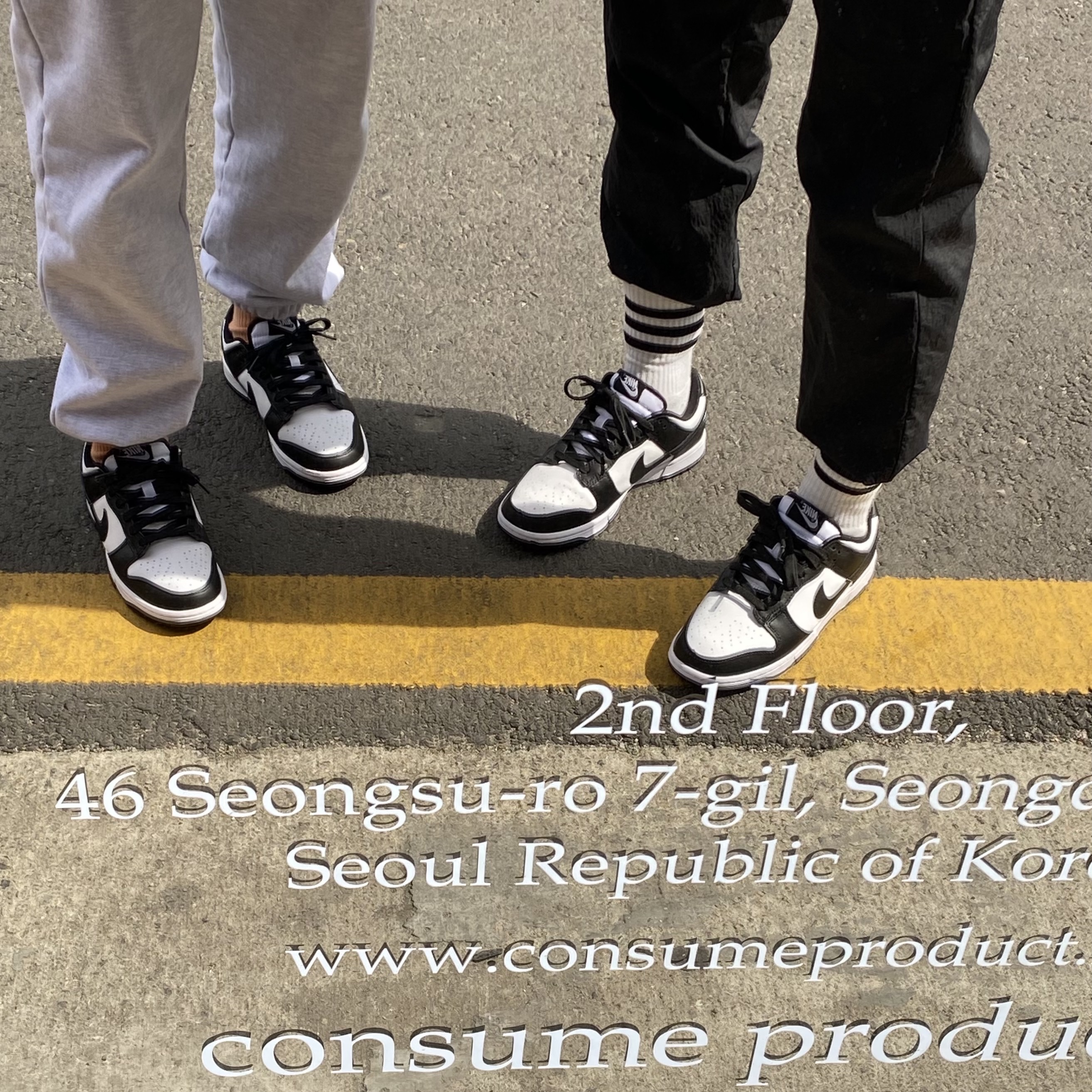 Nike Dunk Low Retro Black, (W) Nike Dunk Low Black 착용 스타일