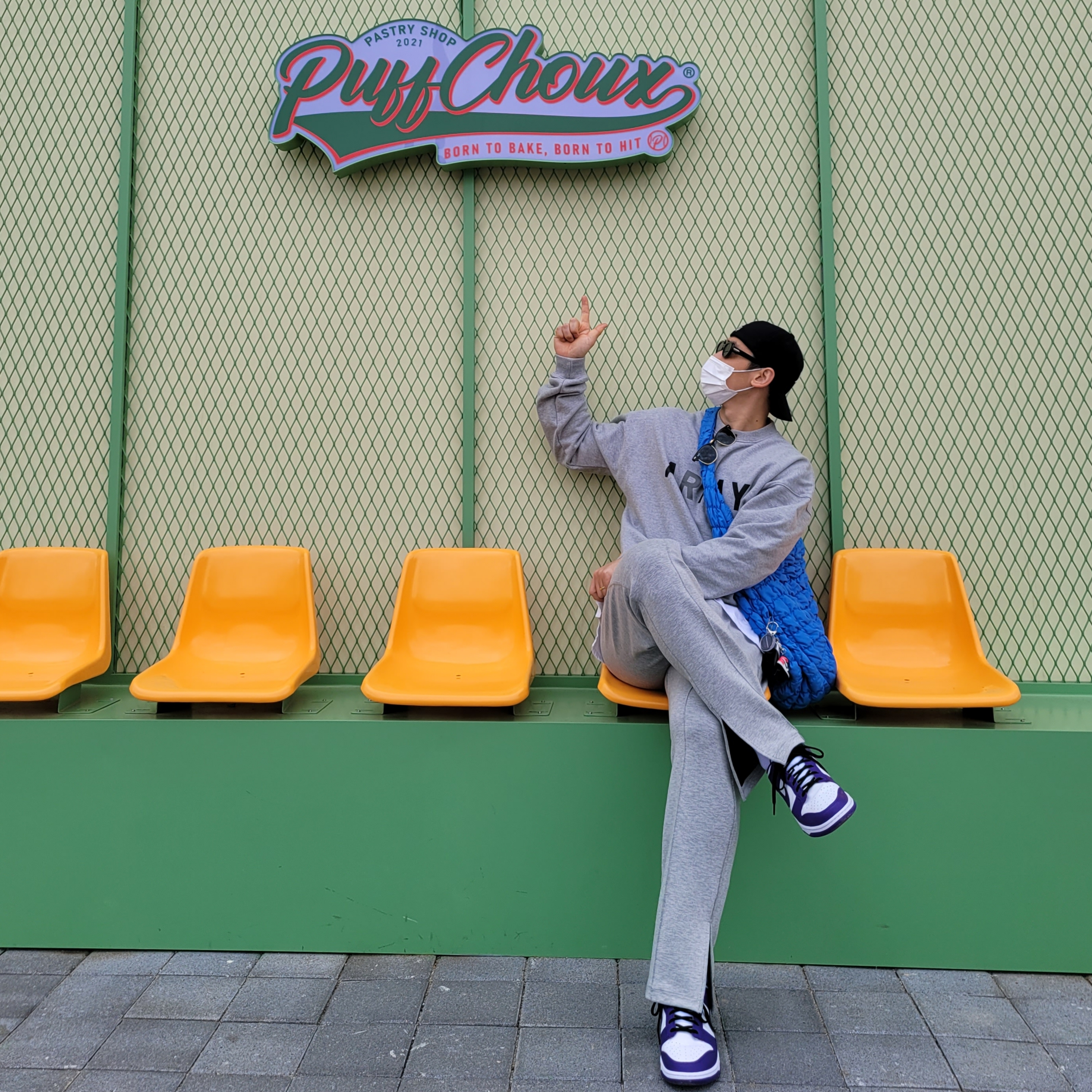 Nike Dunk Low Retro Championship Court Purple 착용 스타일