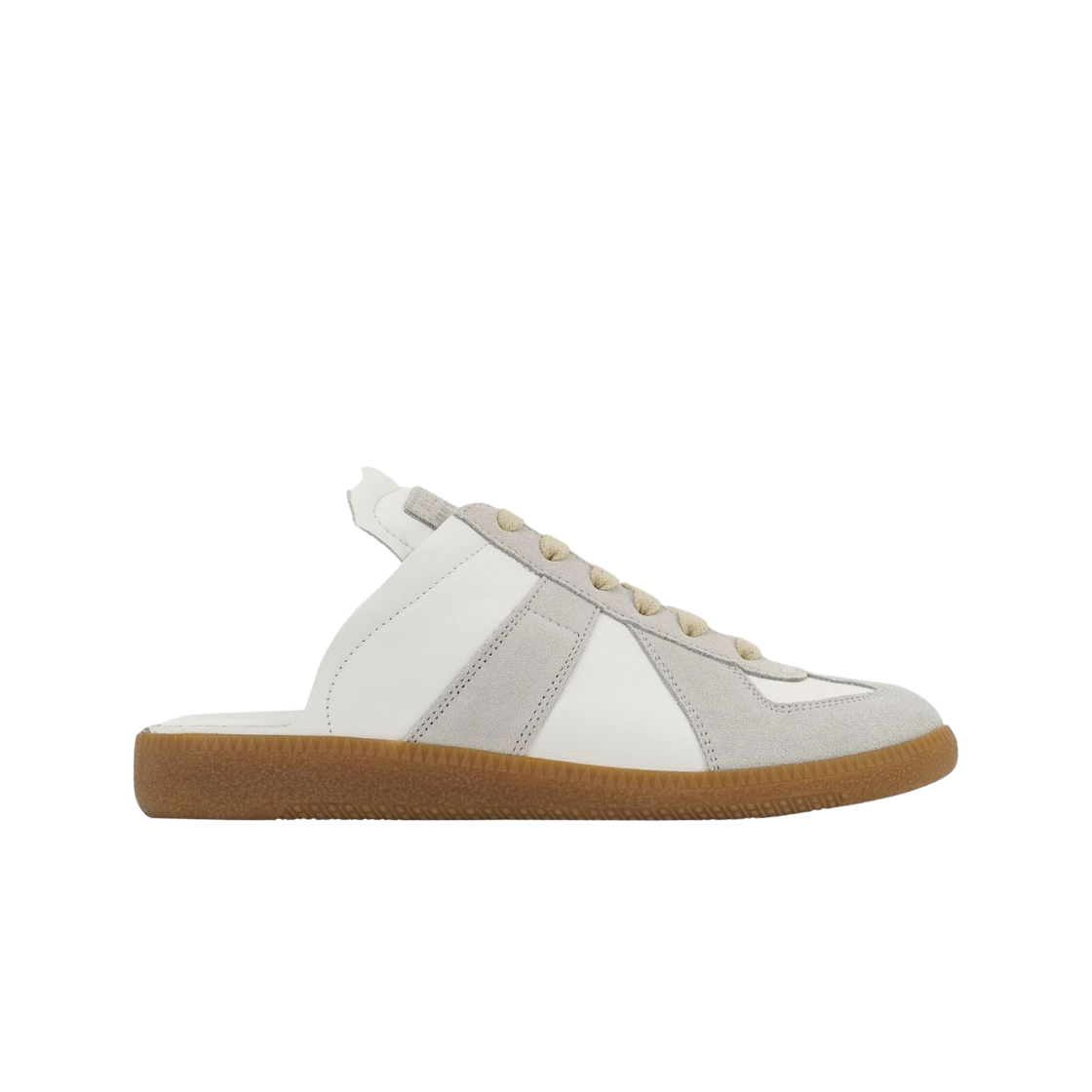 (W) 메종 마르지엘라 레플리카 컷아웃 스니커즈 라이트 그레이((W) Maison Margiela Replica Cut-Out Sneakers Light Grey)