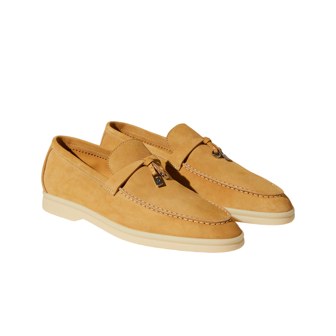 (W) 로로 피아나 썸머 참 워크 스웨이드 카프스킨 이집트 락((W) Loro Piana Summer Charms Walk Suede Calfskin Egypt Rock) - 2