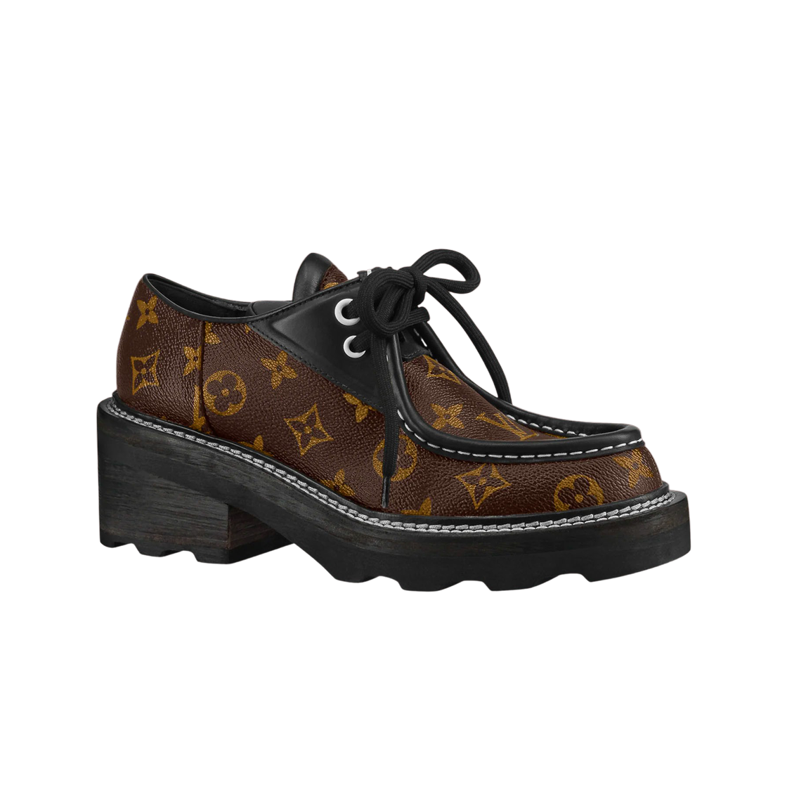 (W) Louis Vuitton Beaubourg Platform Derby Monogram 상세 이미지 1