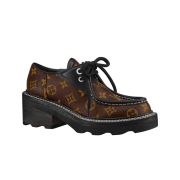 (W) Louis Vuitton Beaubourg Platform Derby Monogram