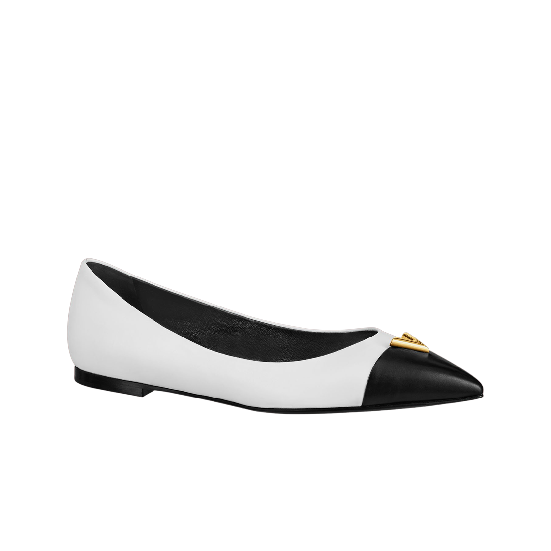 - (W) Louis Vuitton Heartbreaker Flat Ballerina Black White - 대표 이미지 #1