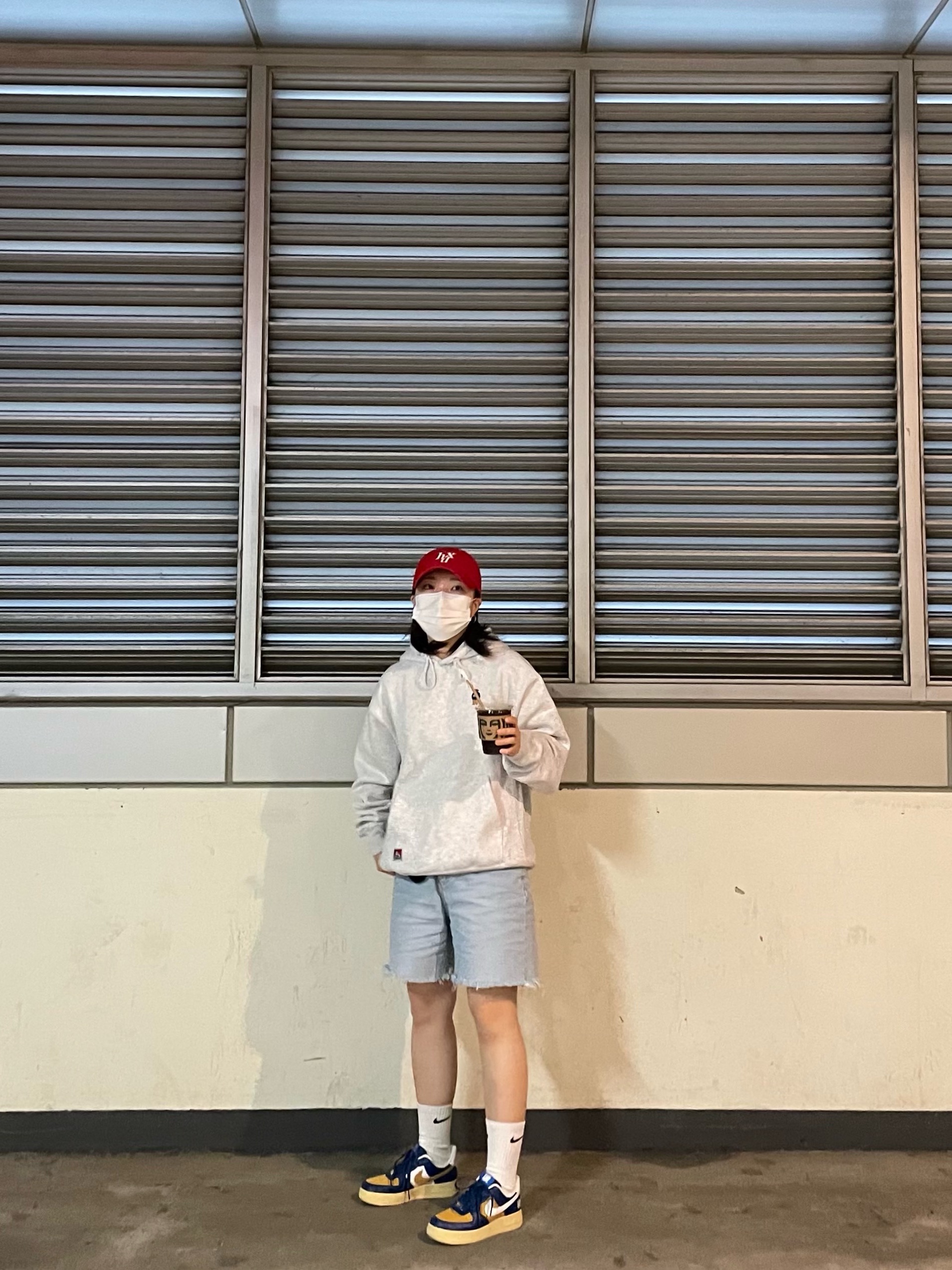 (W) Nike Air Force 1 '07 Low White 착용 스타일 - 2