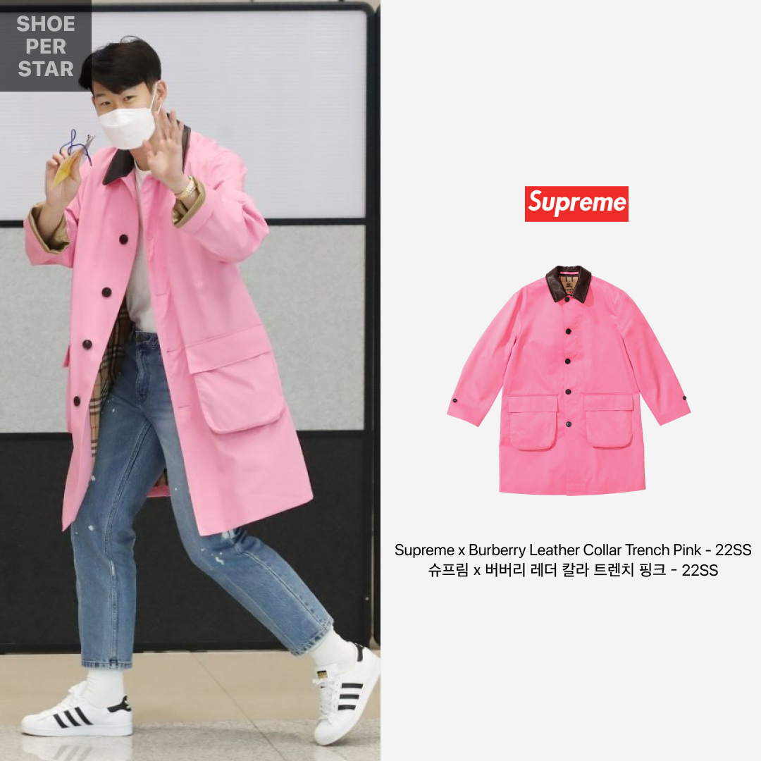22ss leather Supreme burberry コート Supreme x Burberry Le STYLE