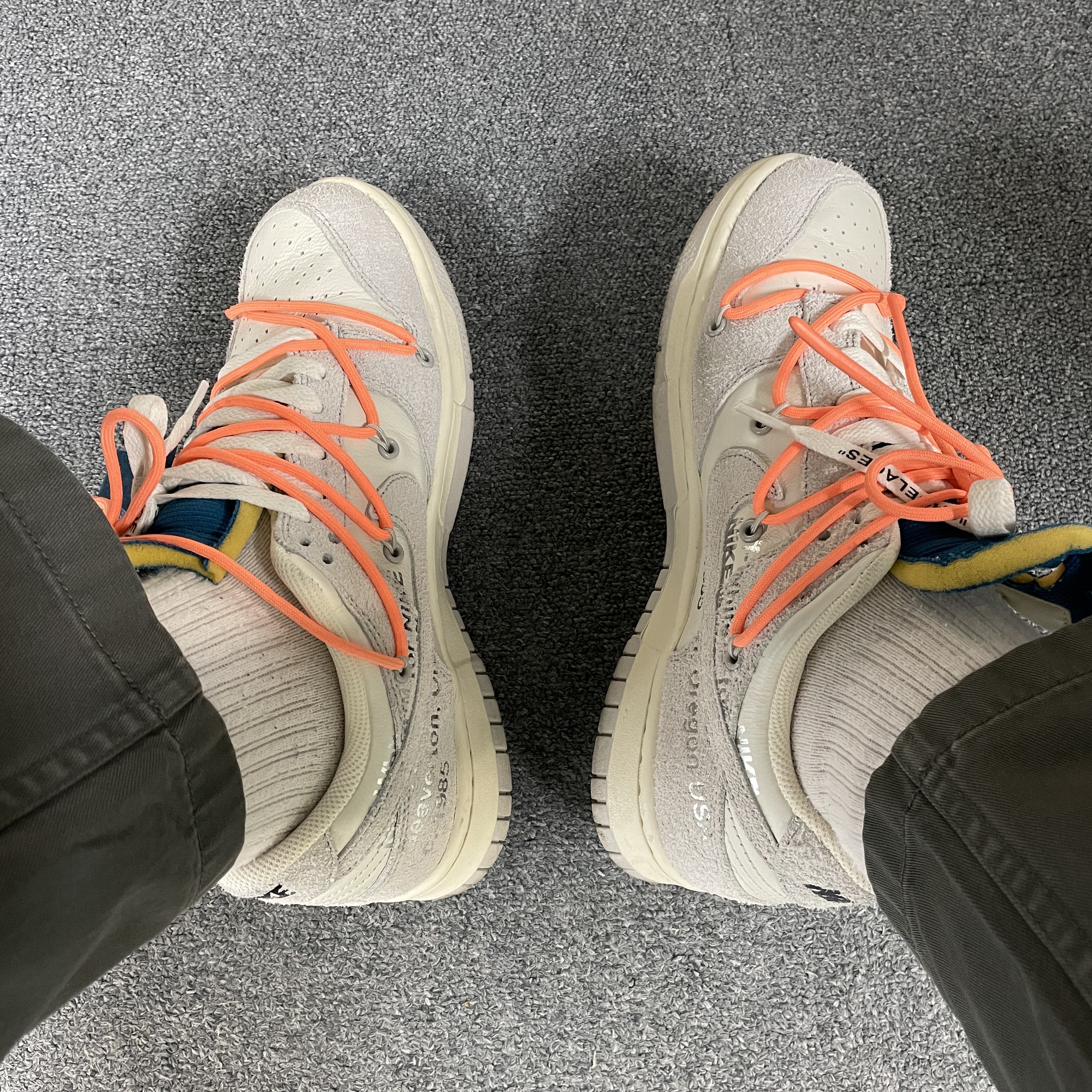 Nike x Off-White Dunk Low The 50 - Lot 19 착용 스타일