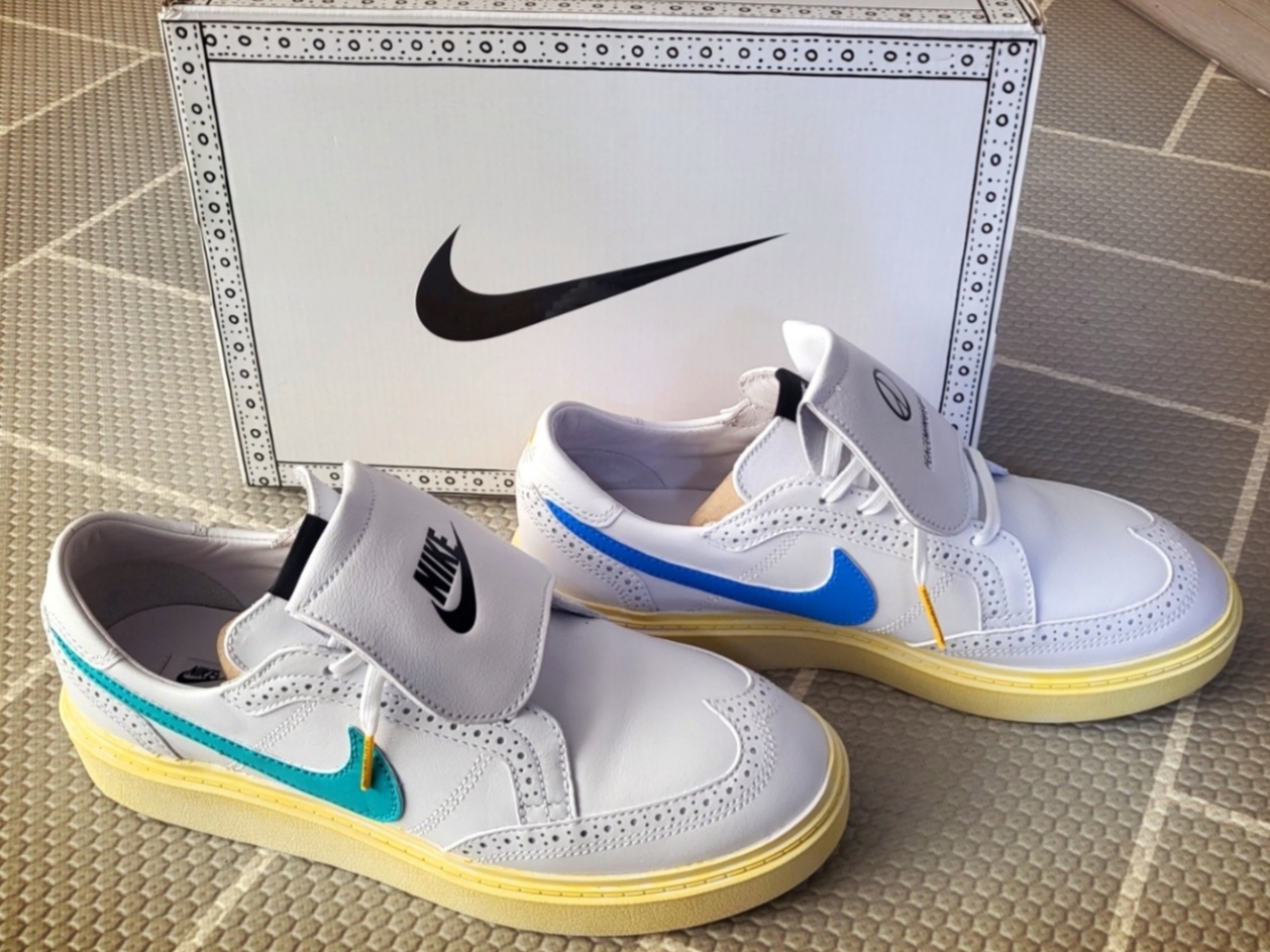Nike x Peaceminusone Kwondo1 White 착용 스타일 - 2