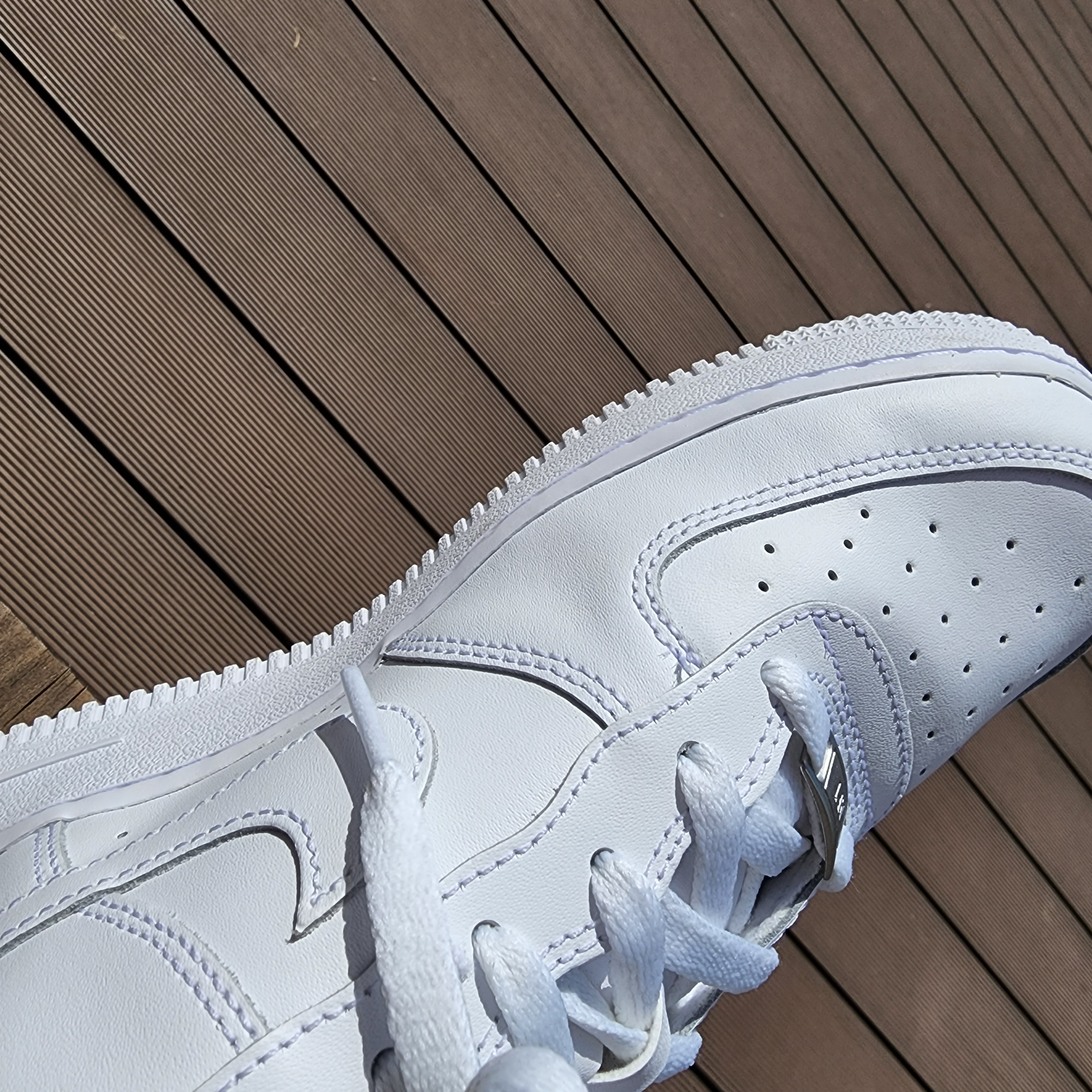 (GS) Nike Air Force 1 LE White 착용 스타일