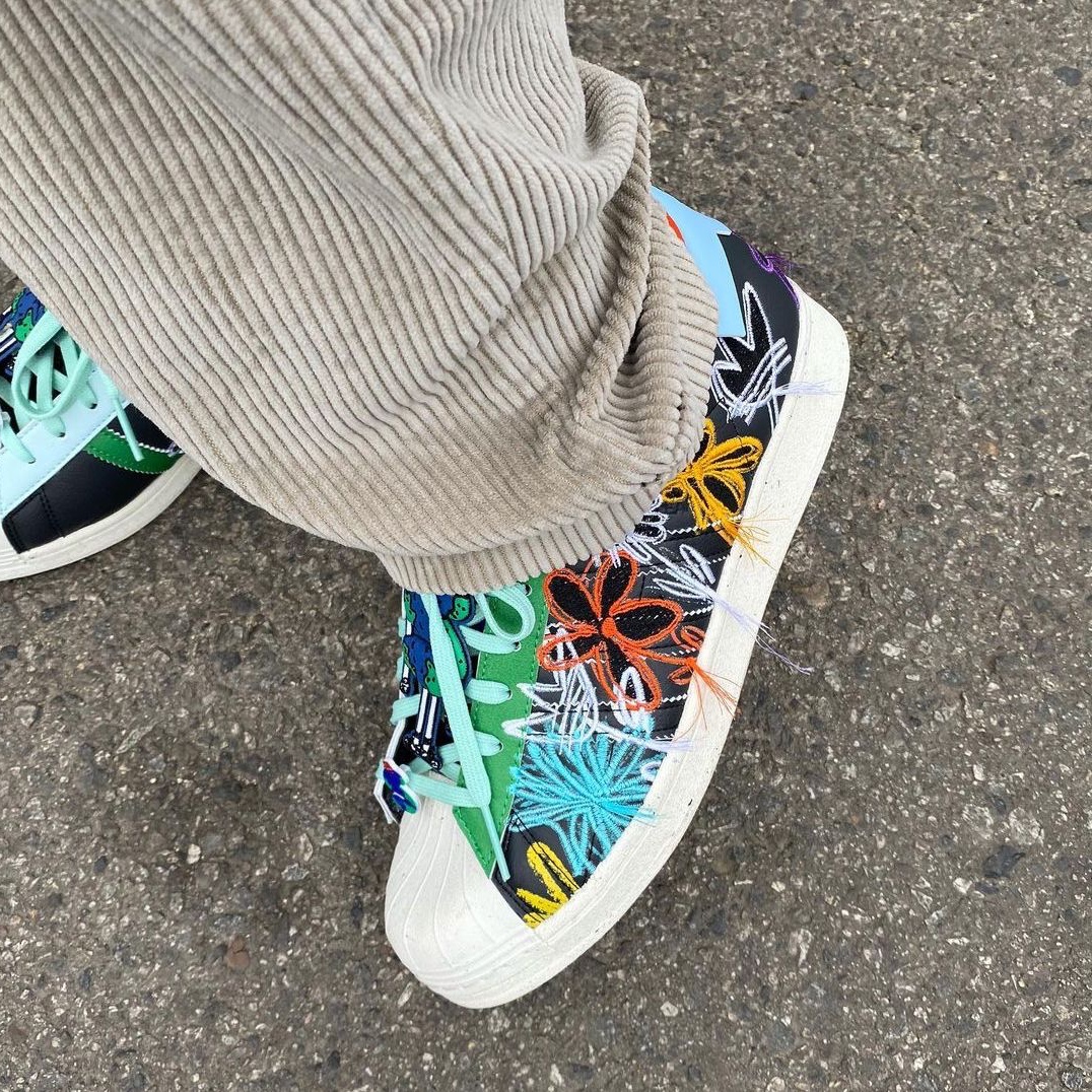 Adidas x Sean Wotherspoon Superstar Superearth Black, Adidas x Sean Wotherspoon Superstar Superearth 착용 스타일