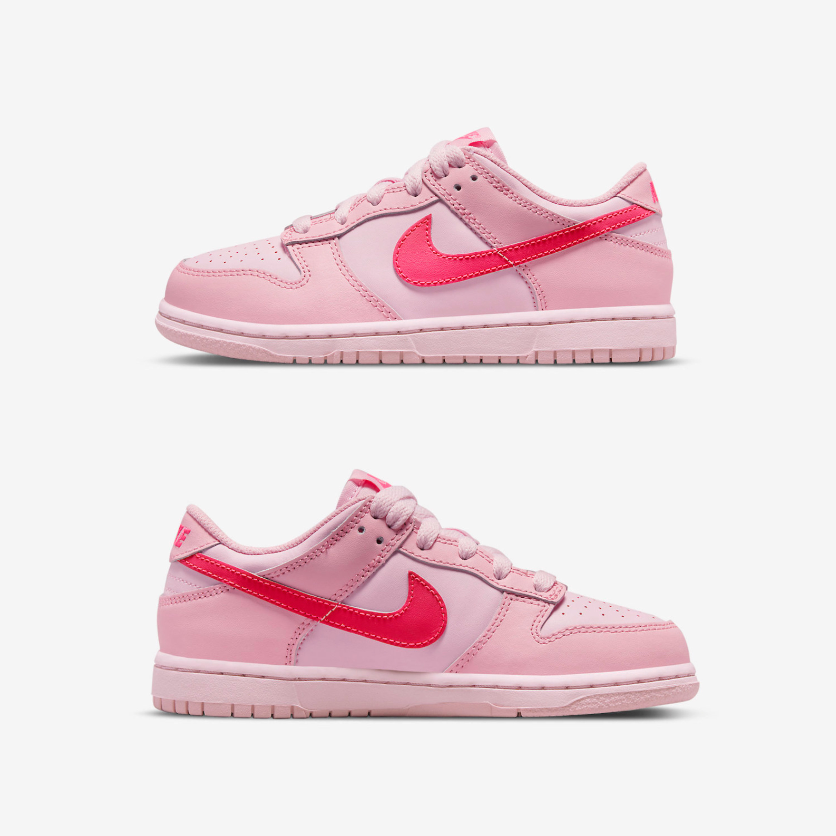(PS) Nike Dunk Low Triple Pink, (TD) Nike Dunk Low Triple Pink 착용 스타일 - 3