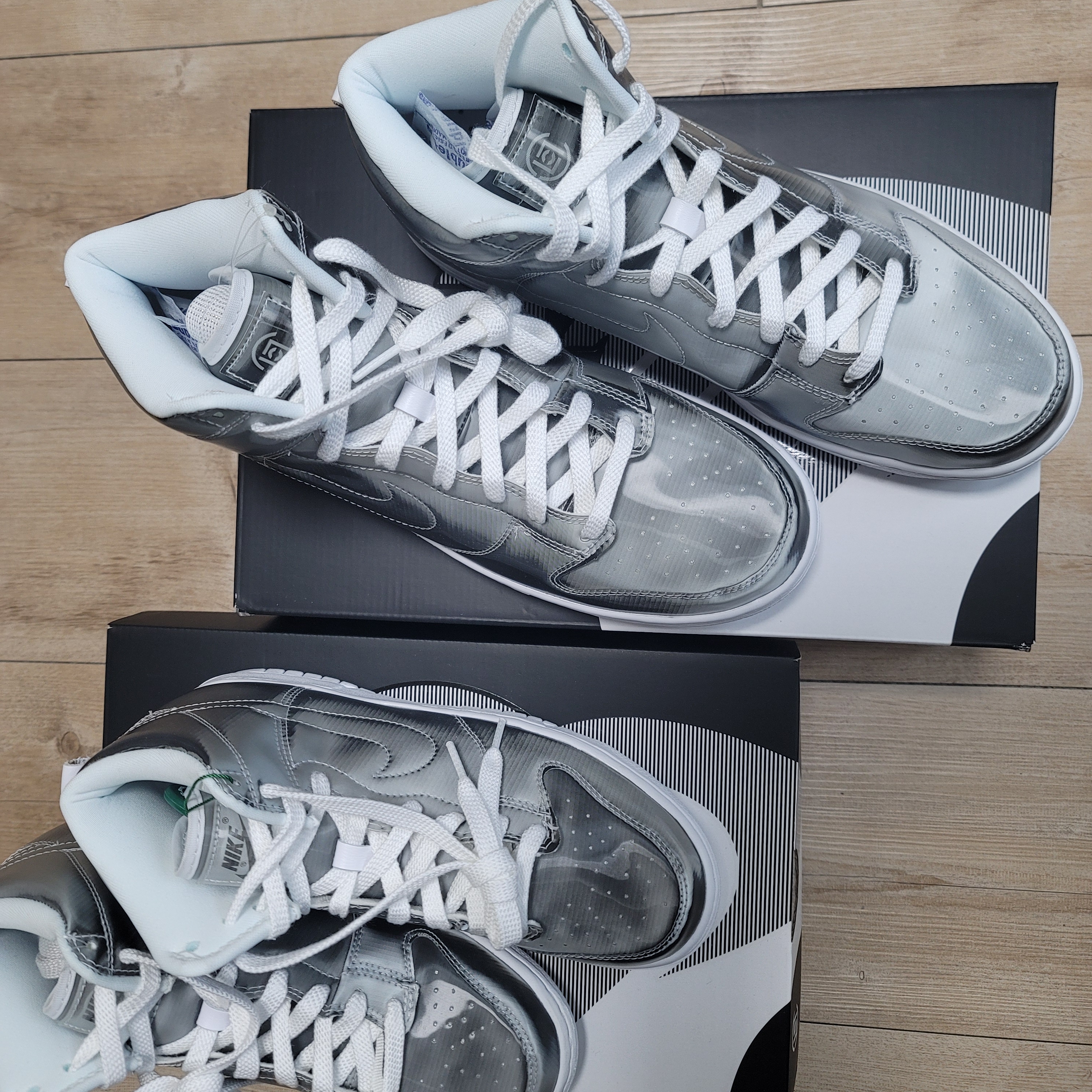Nike x Clot Dunk High Flux 착용 스타일 - 2