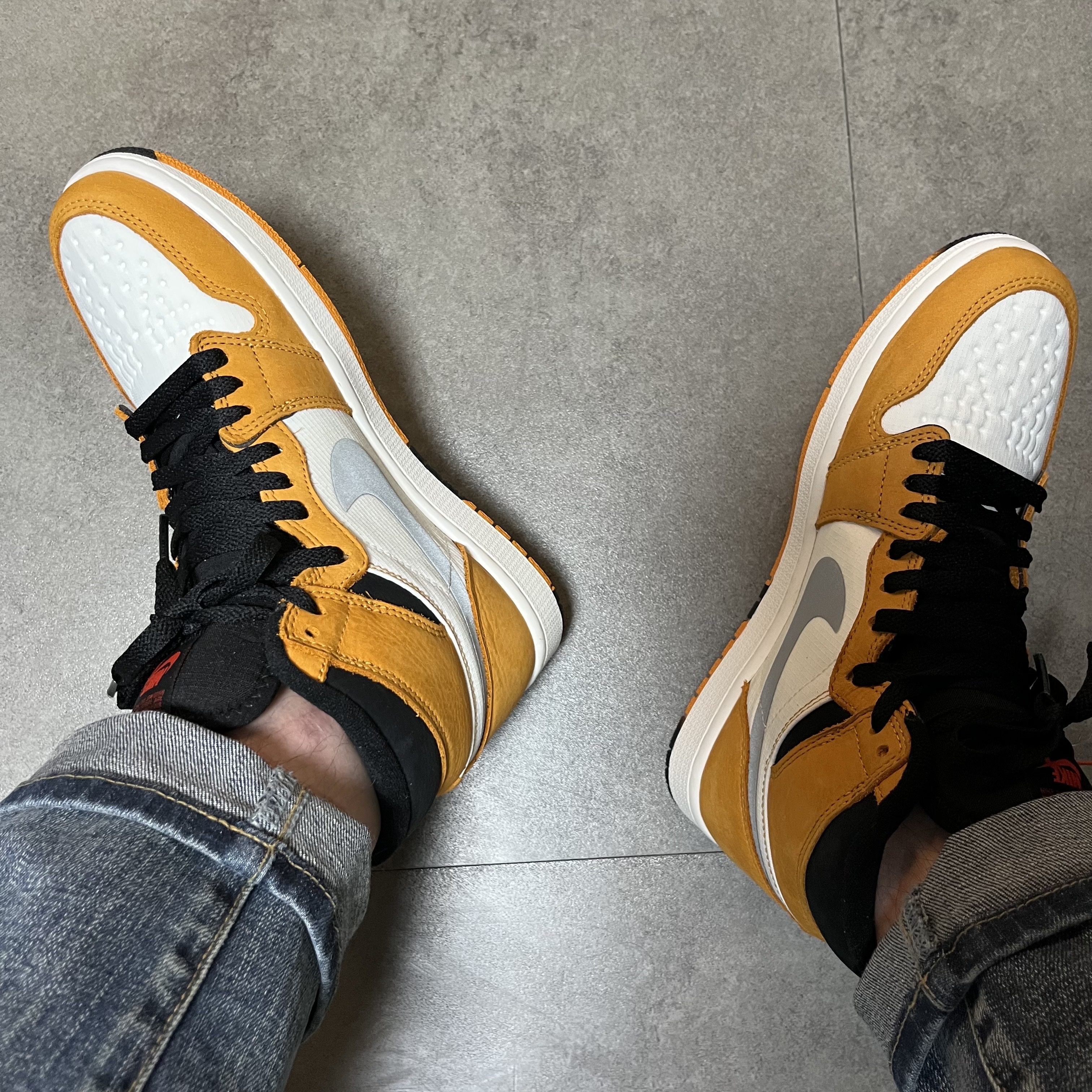 Jordan 1 Element Gore-Tex Light Curry 착용 스타일 - 1