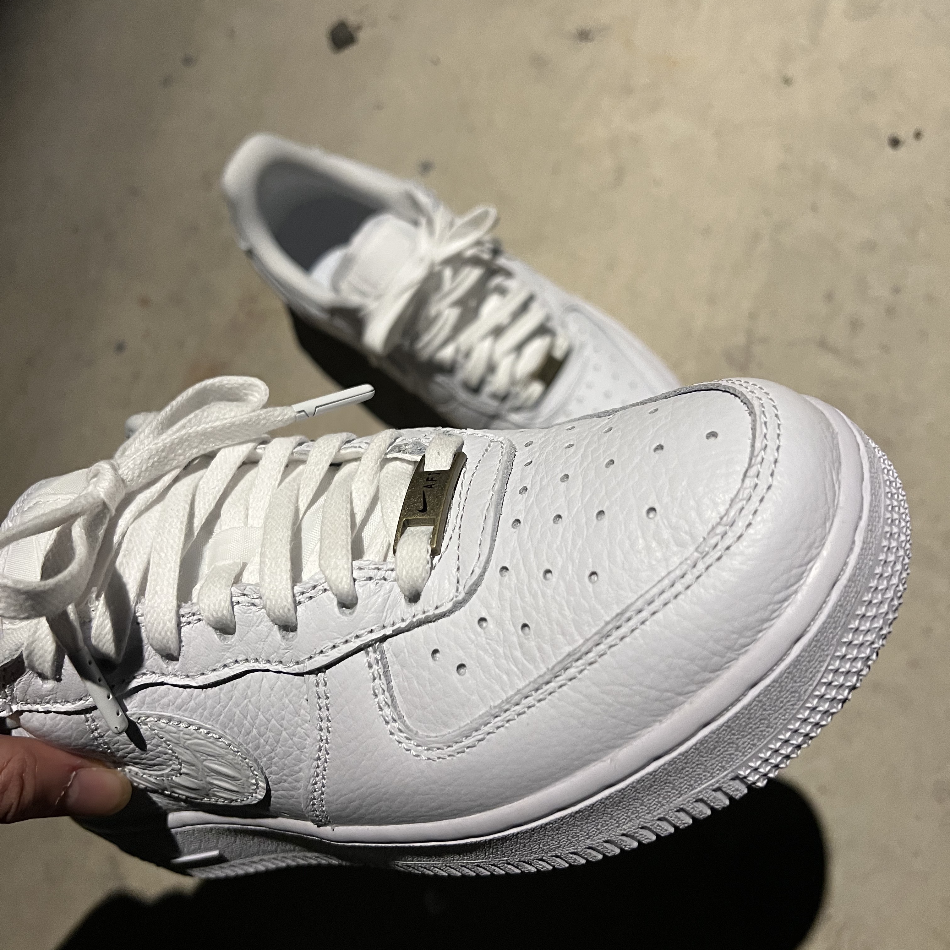 Nike Air Force 1 '07 Craft Triple White 착용 스타일