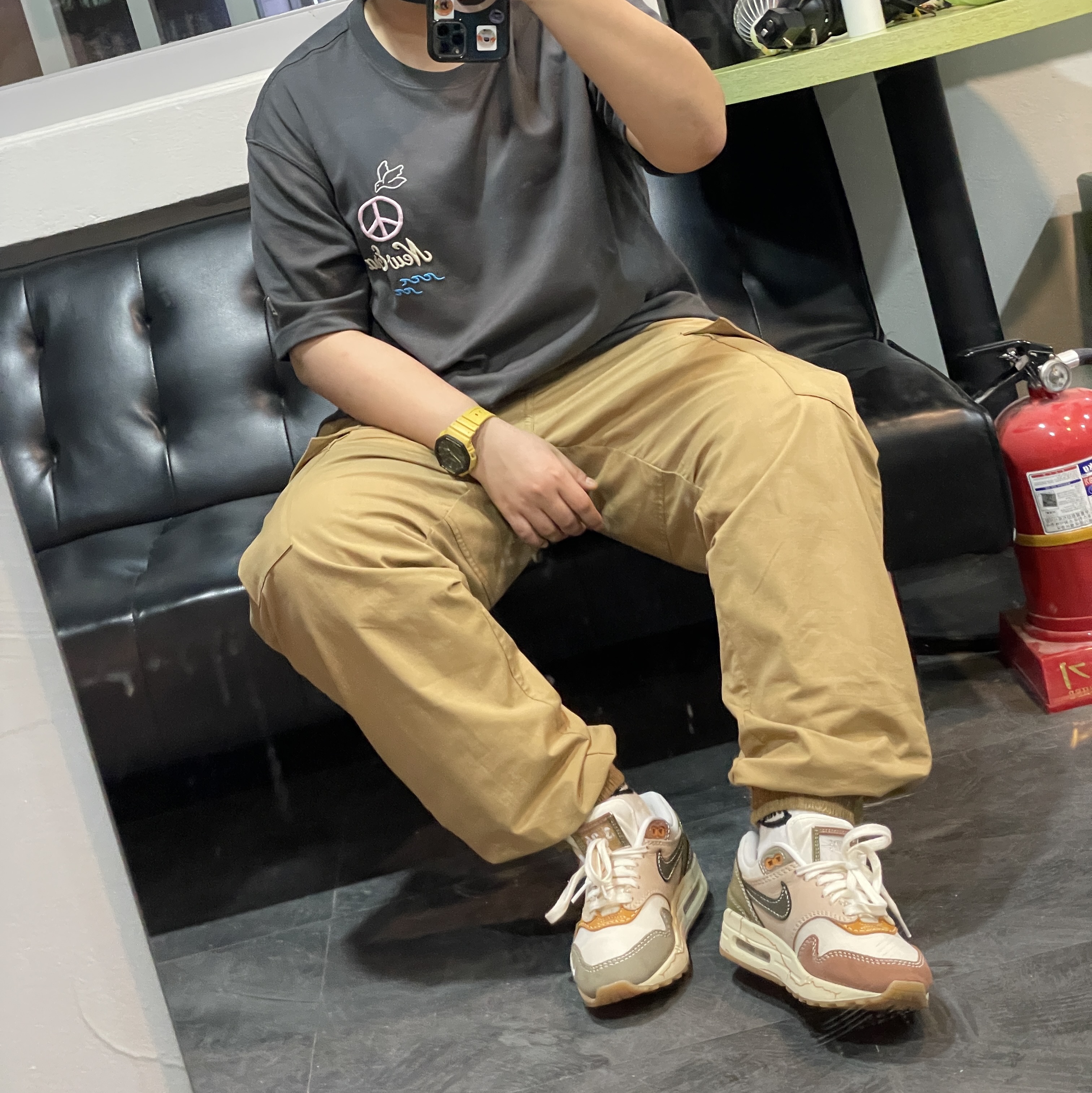 (W) Nike Air Max 1 Premium Wabisabi 착용 스타일