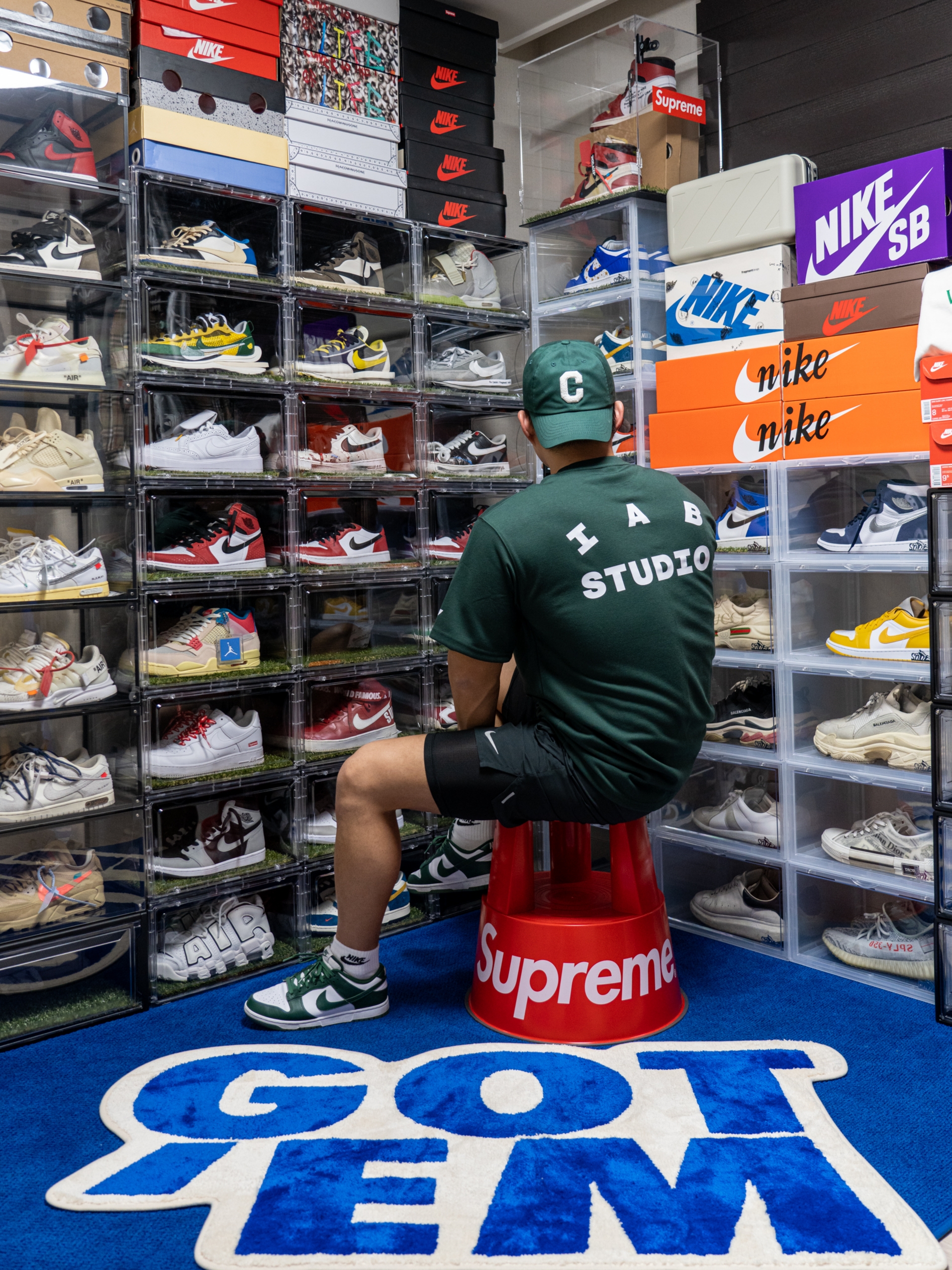 IAB Studio x Yonex T-Shirt Green, Nike Dunk Low Retro Varsity Green 착용 스타일 - 2