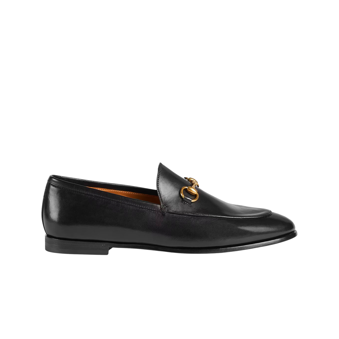 (W) 구찌 조던 레더 로퍼 블랙((W) Gucci Jordaan Leather Loafers Black)