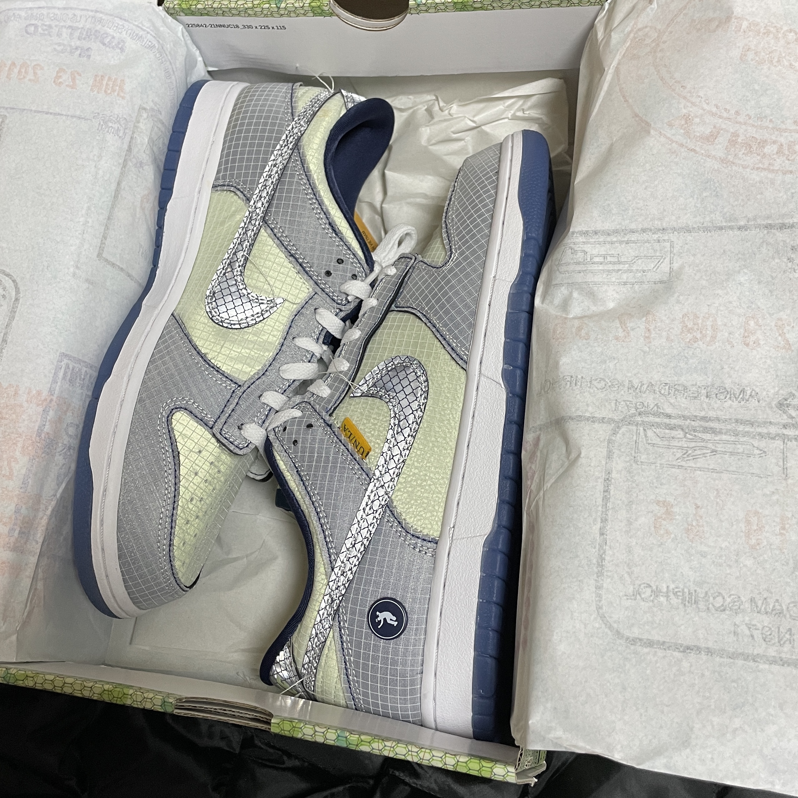 Nike x Union Dunk Low Passport Pack Pistachio 착용 스타일