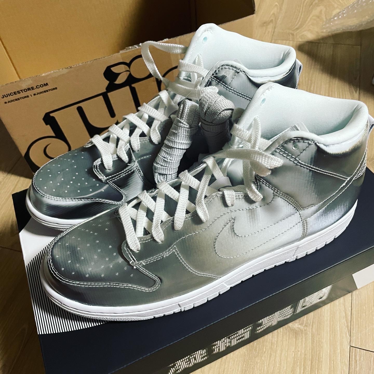 Nike x Clot Dunk High Flux 착용 스타일 - 1