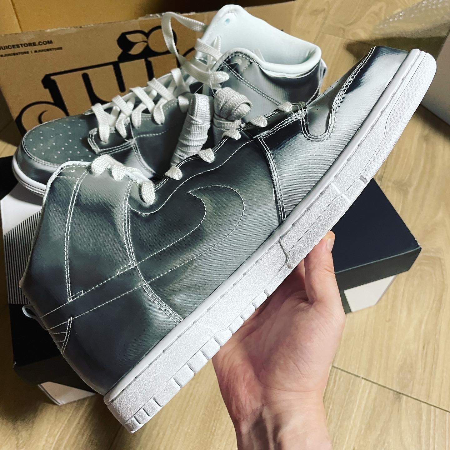 Nike x Clot Dunk High Flux 착용 스타일 - 3