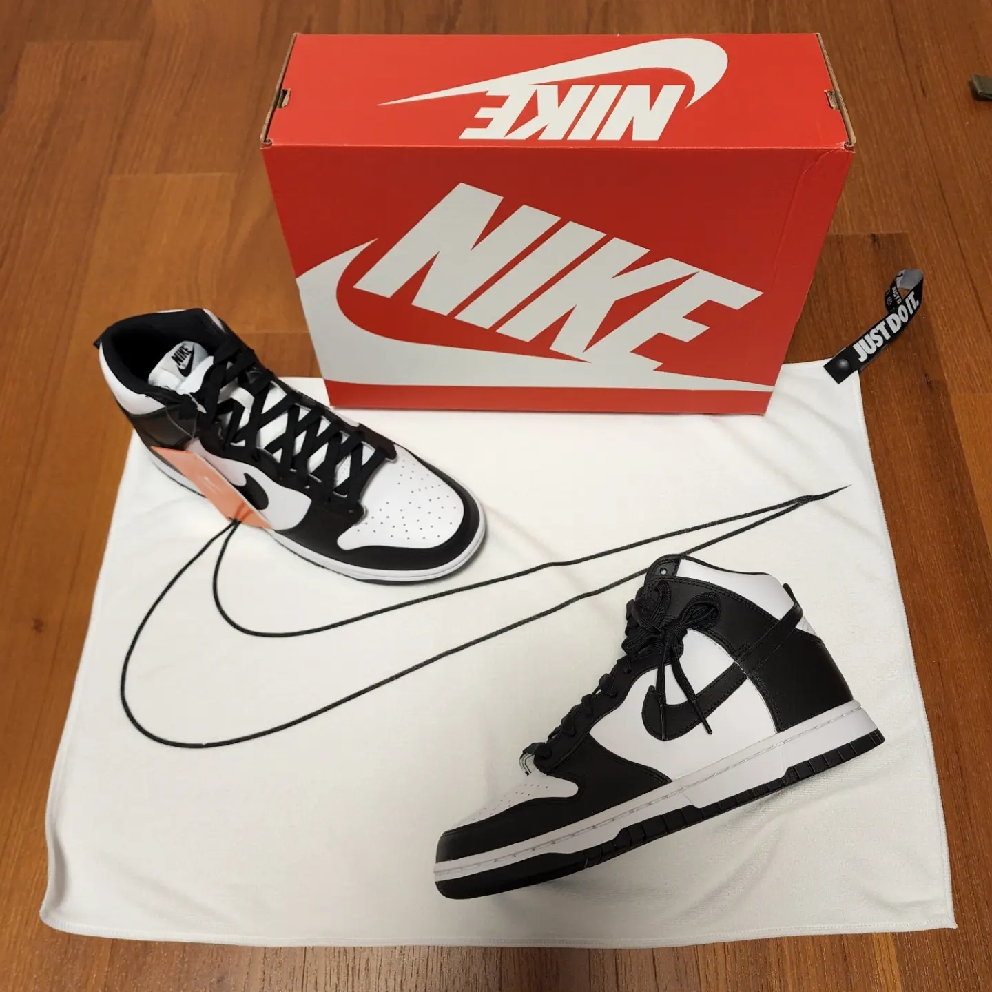Nike Dunk High Retro Championship White 착용 스타일 - 2