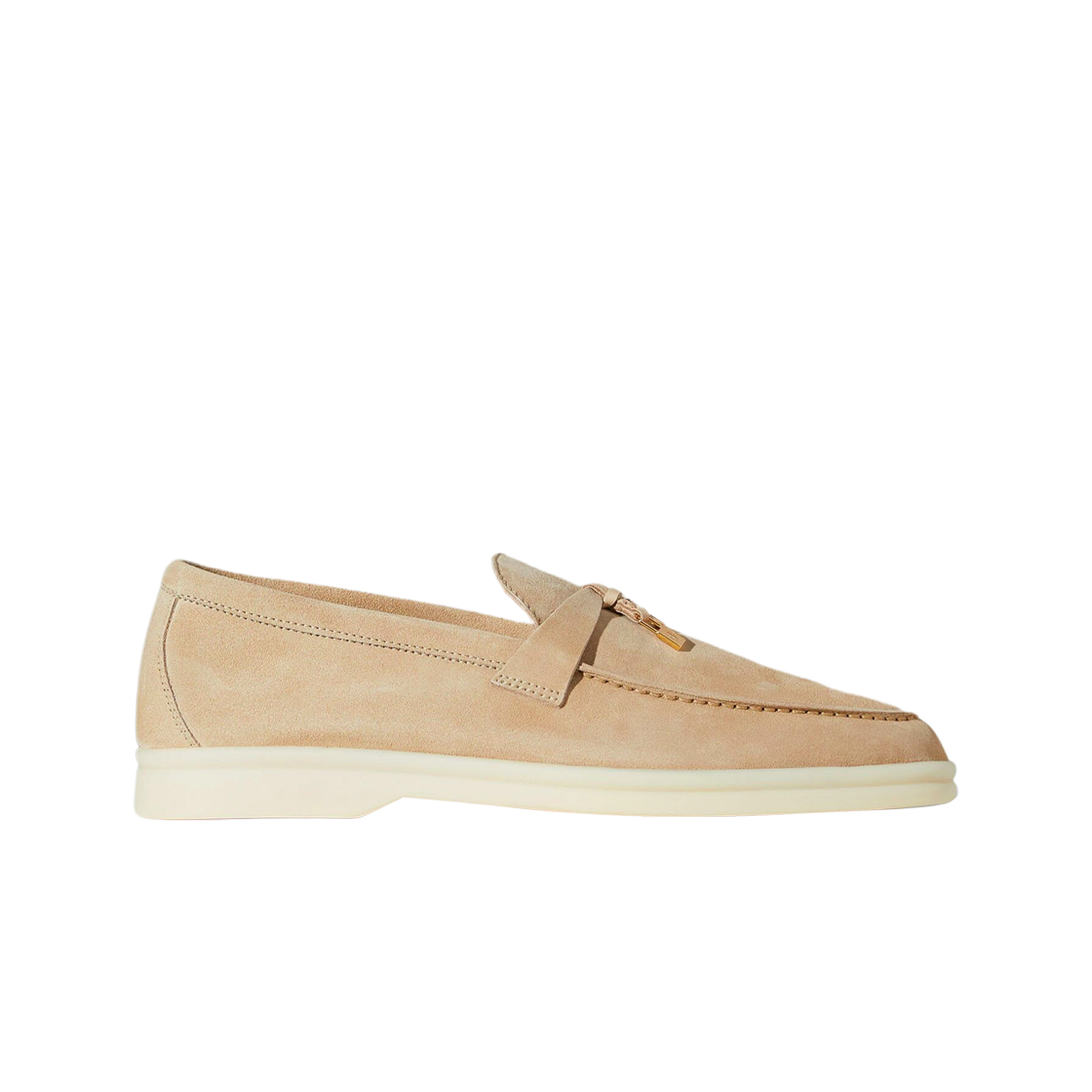 (W) 로로 피아나 썸머 참 워크 스웨이드 카프스킨 샌드 스톤((W) Loro Piana Summer Charms Walk Suede Calfskin Sand Stone)