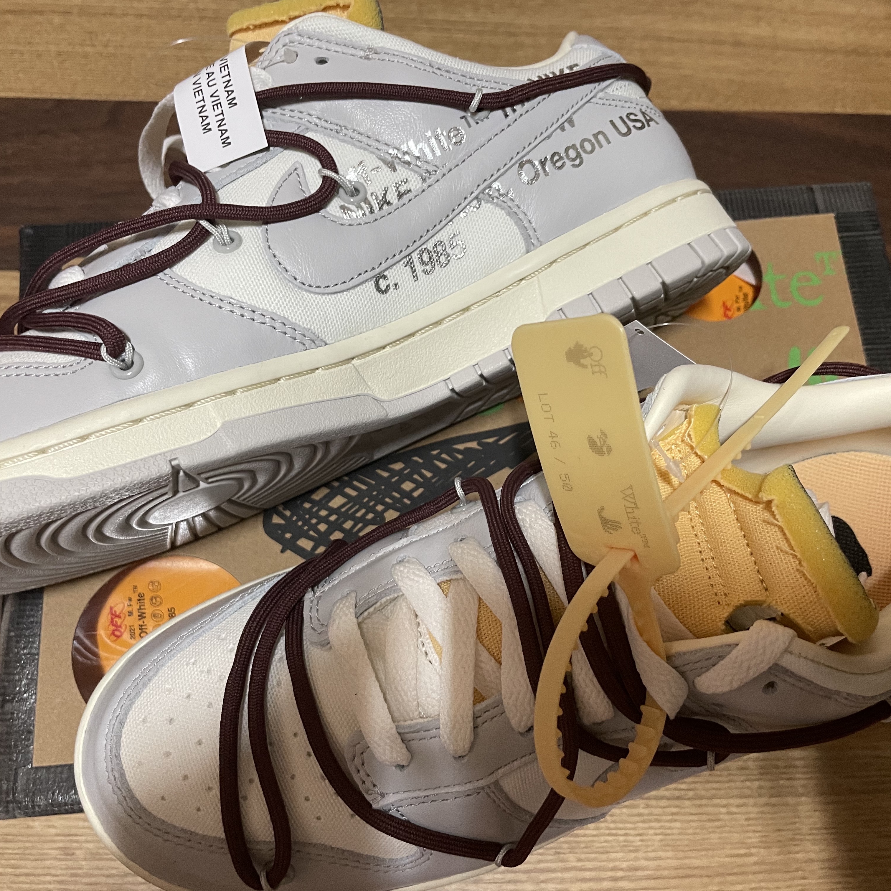 Nike x Off-White Dunk Low The 50 - Lot 46 착용 스타일
