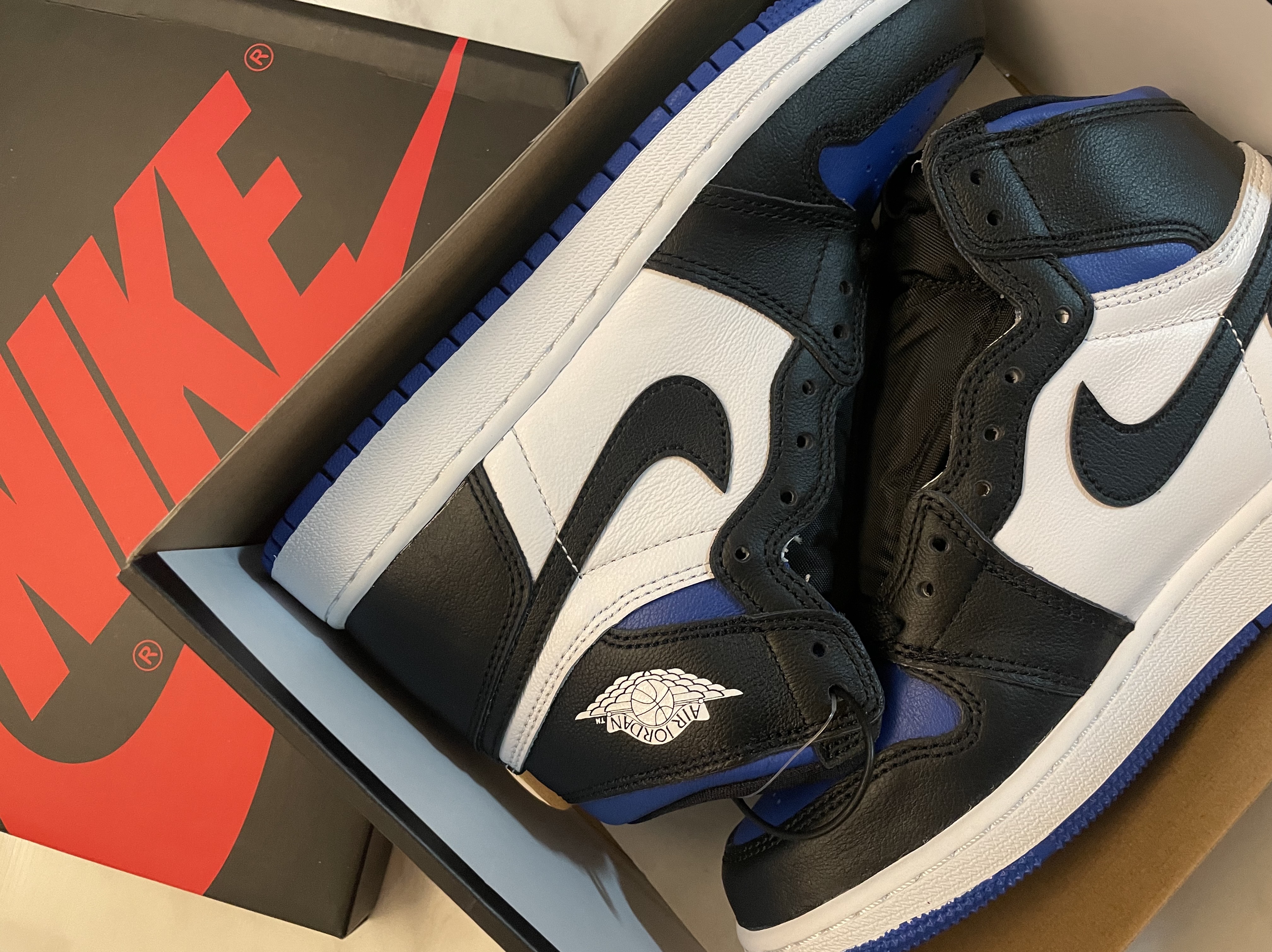 (GS) Jordan 1 Retro High OG Royal Toe 착용 스타일