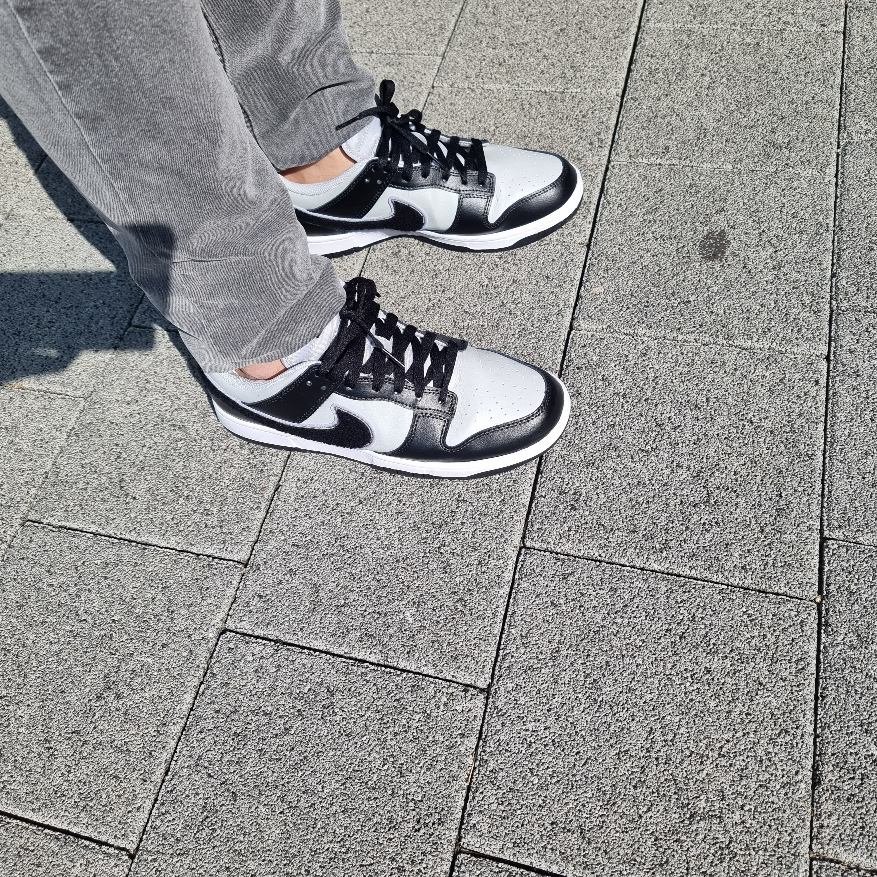 Nike Dunk Low Retro Grey Fog Black 착용 스타일