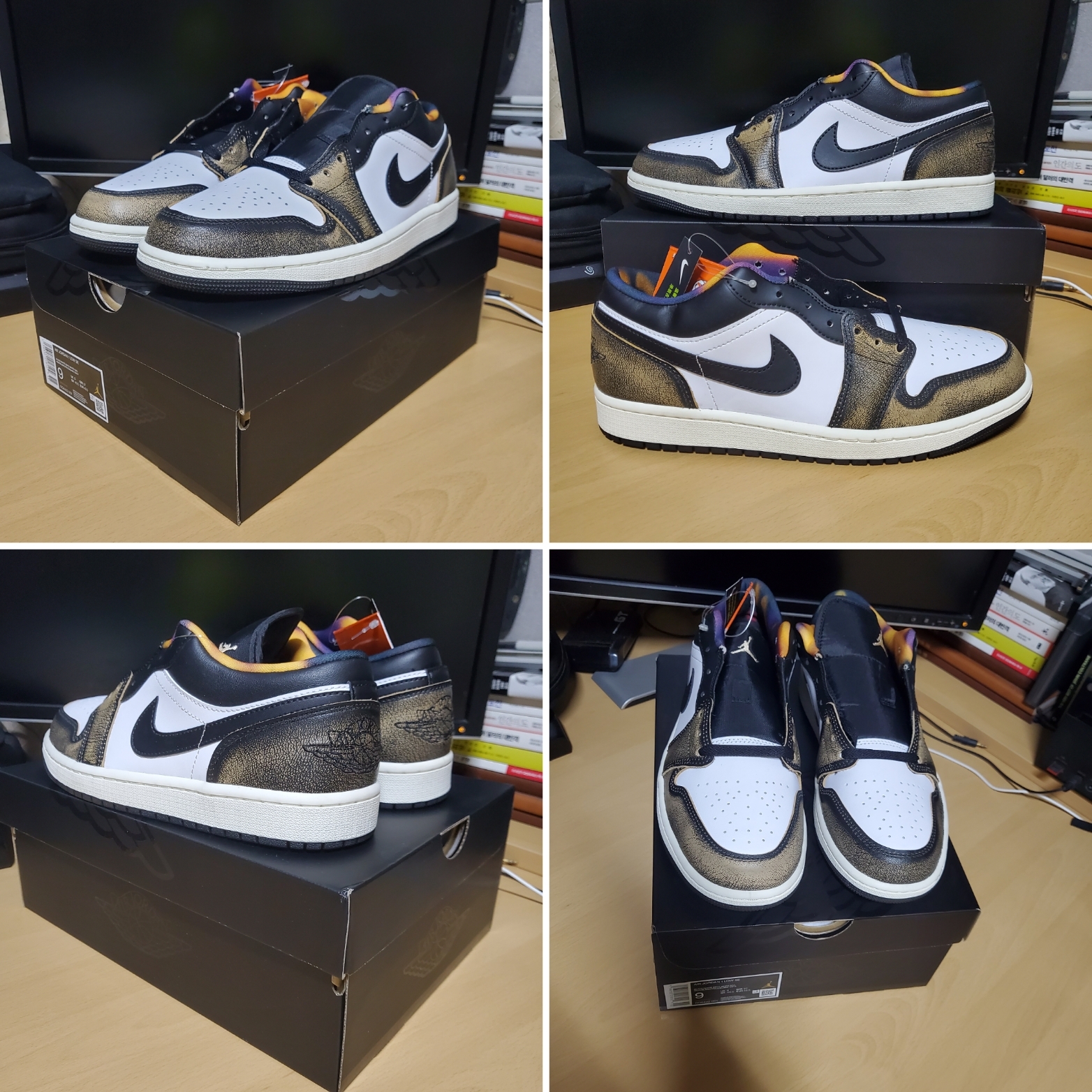 Jordan 1 Low SE Black White Onyx 착용 스타일